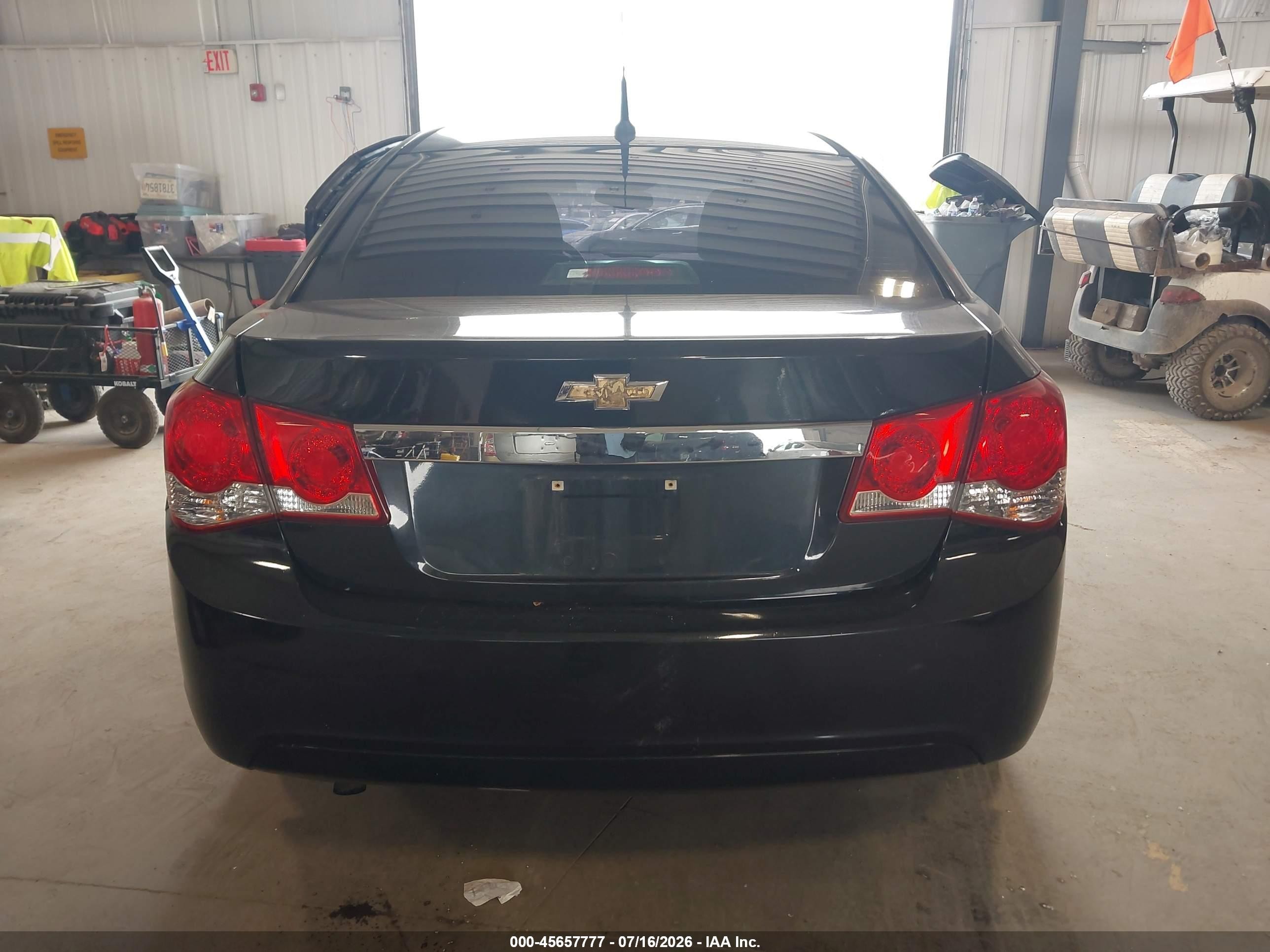 2013 Chevrolet Cruze Ls Auto Black vin: 1G1PA5SH9D7228323