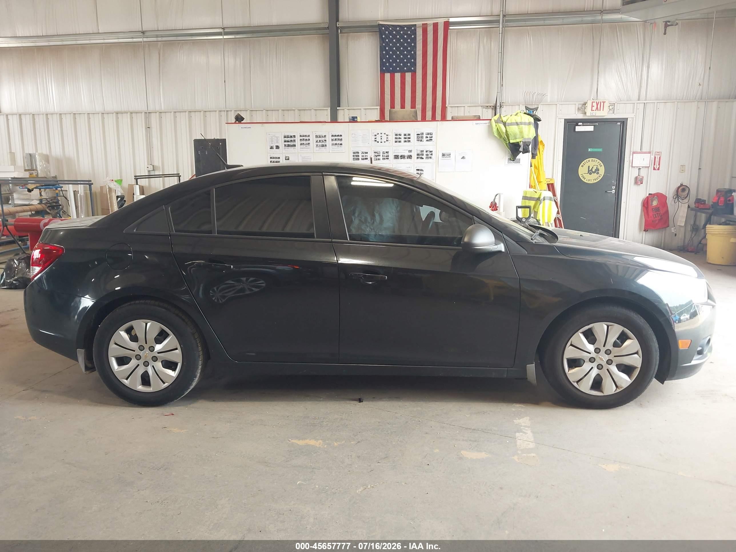 2013 Chevrolet Cruze Ls Auto Black vin: 1G1PA5SH9D7228323