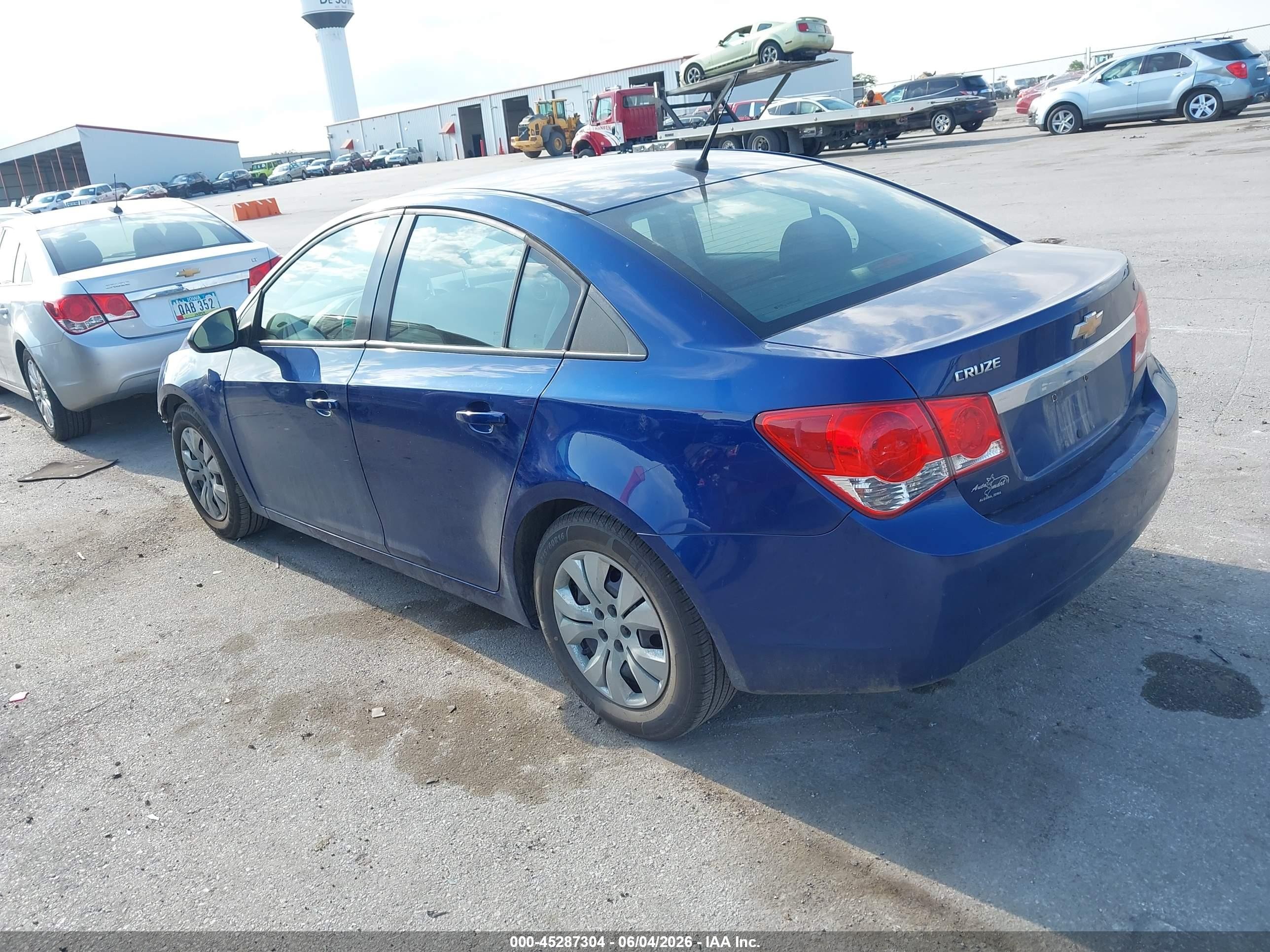 2013 Chevrolet Cruze Ls Auto Blue vin: 1G1PA5SH9D7261919