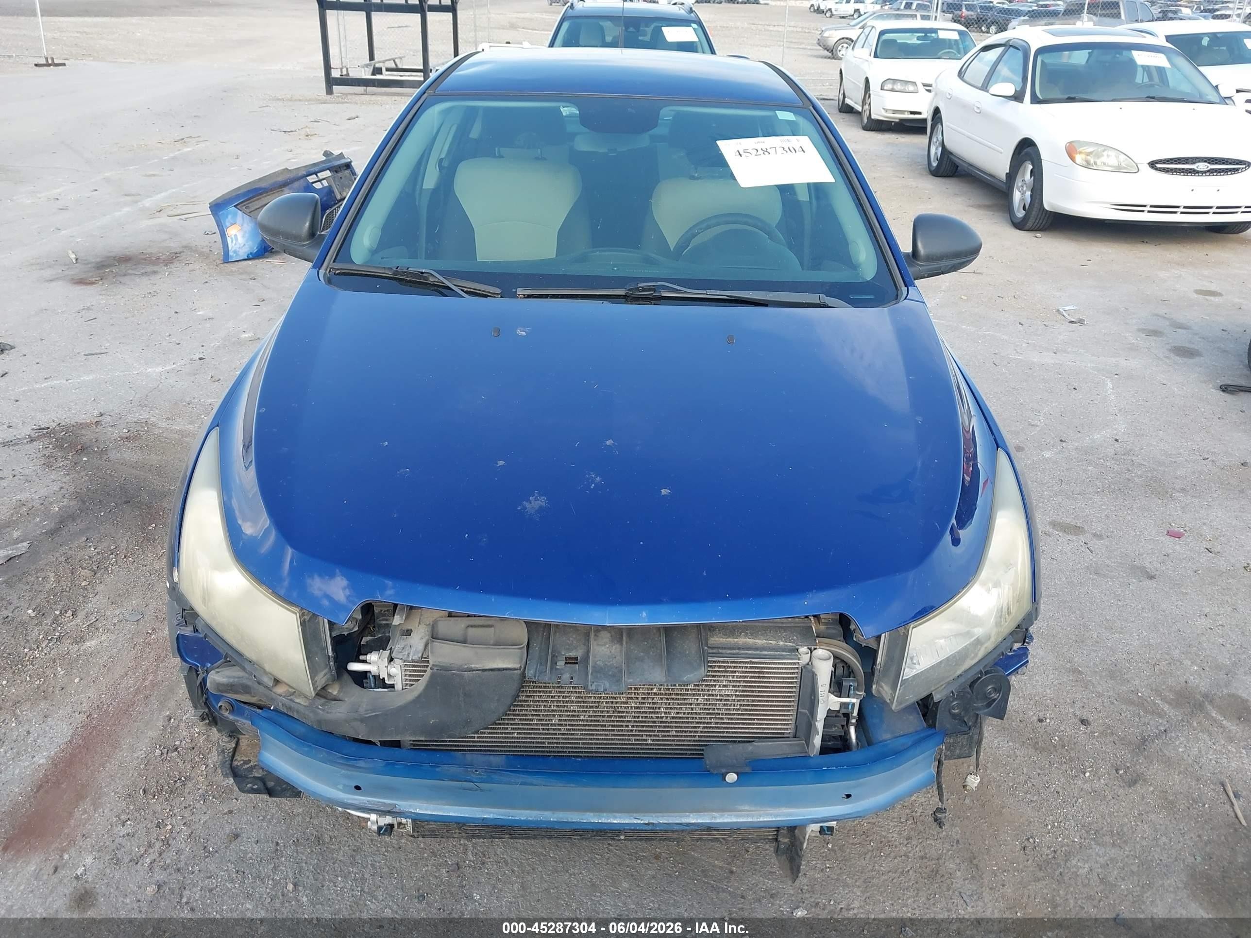 2013 Chevrolet Cruze Ls Auto Blue vin: 1G1PA5SH9D7261919
