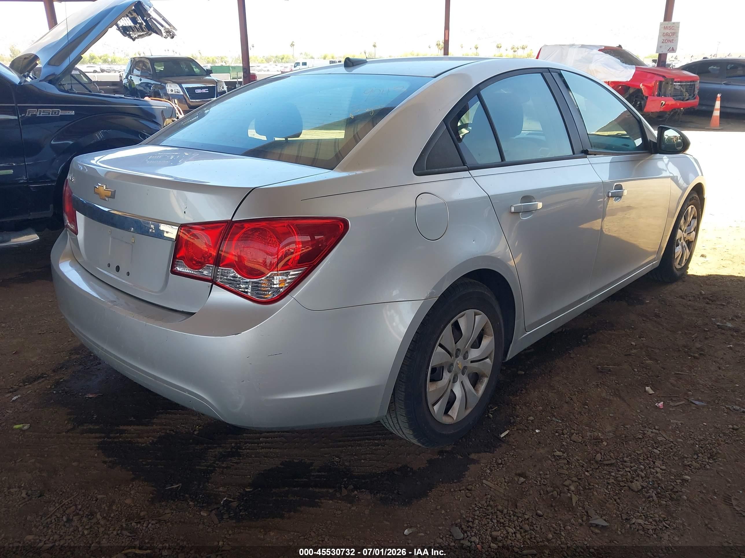 2013 Chevrolet Cruze Ls Auto Silver vin: 1G1PA5SH9D7290191