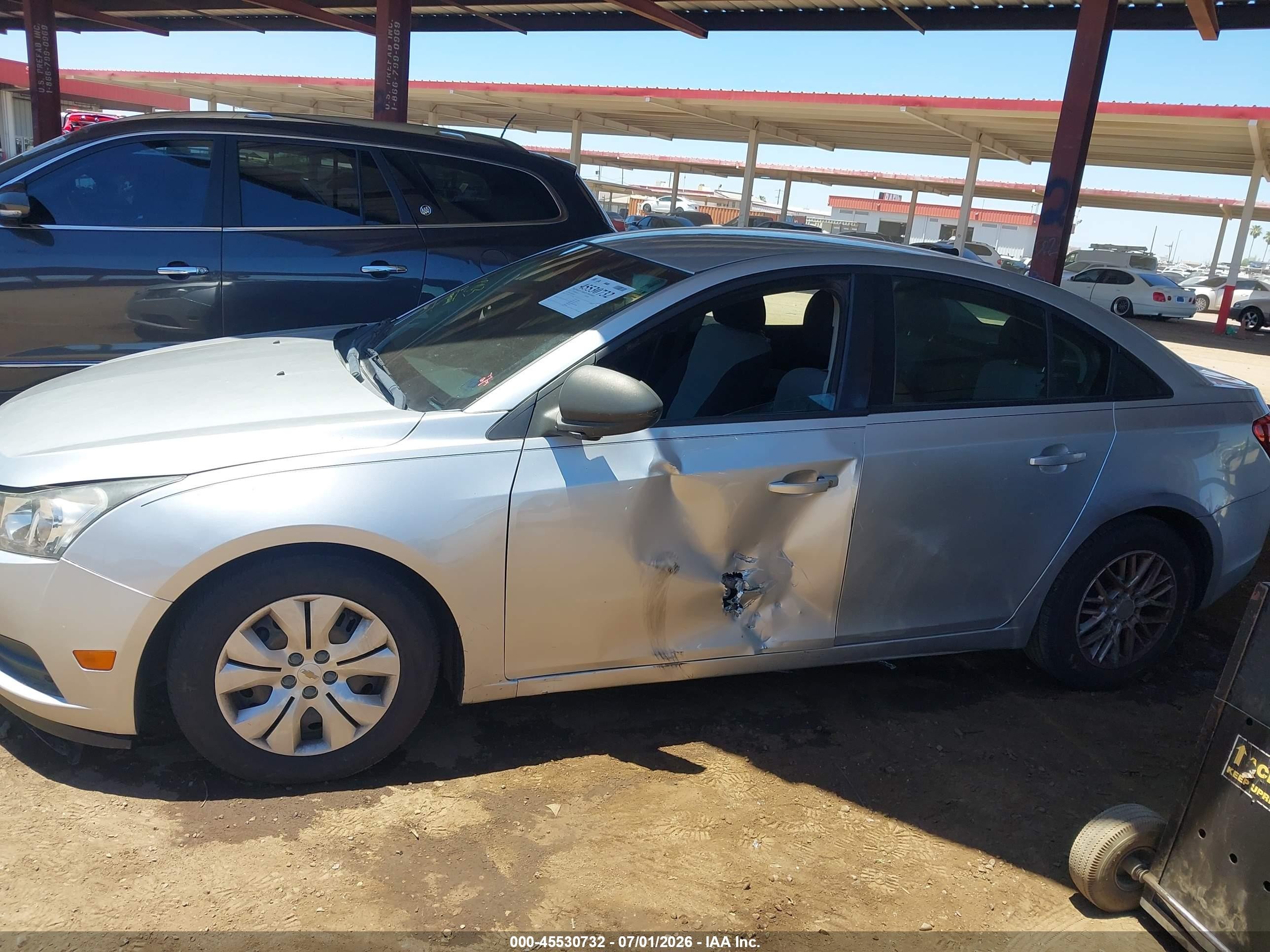 2013 Chevrolet Cruze Ls Auto Silver vin: 1G1PA5SH9D7290191