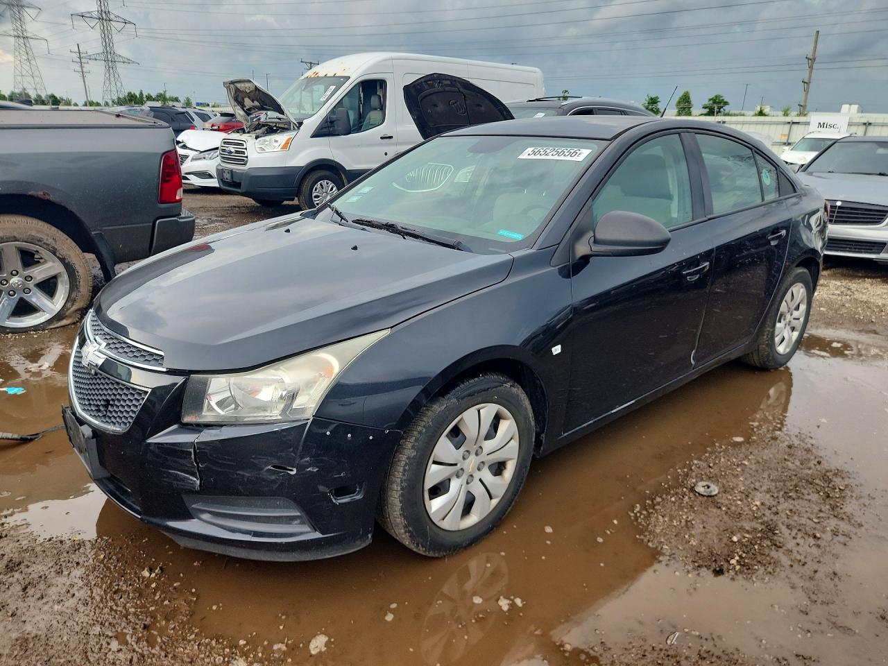 2013 Chevrolet Cruze Ls Black vin: 1G1PA5SH9D7319950