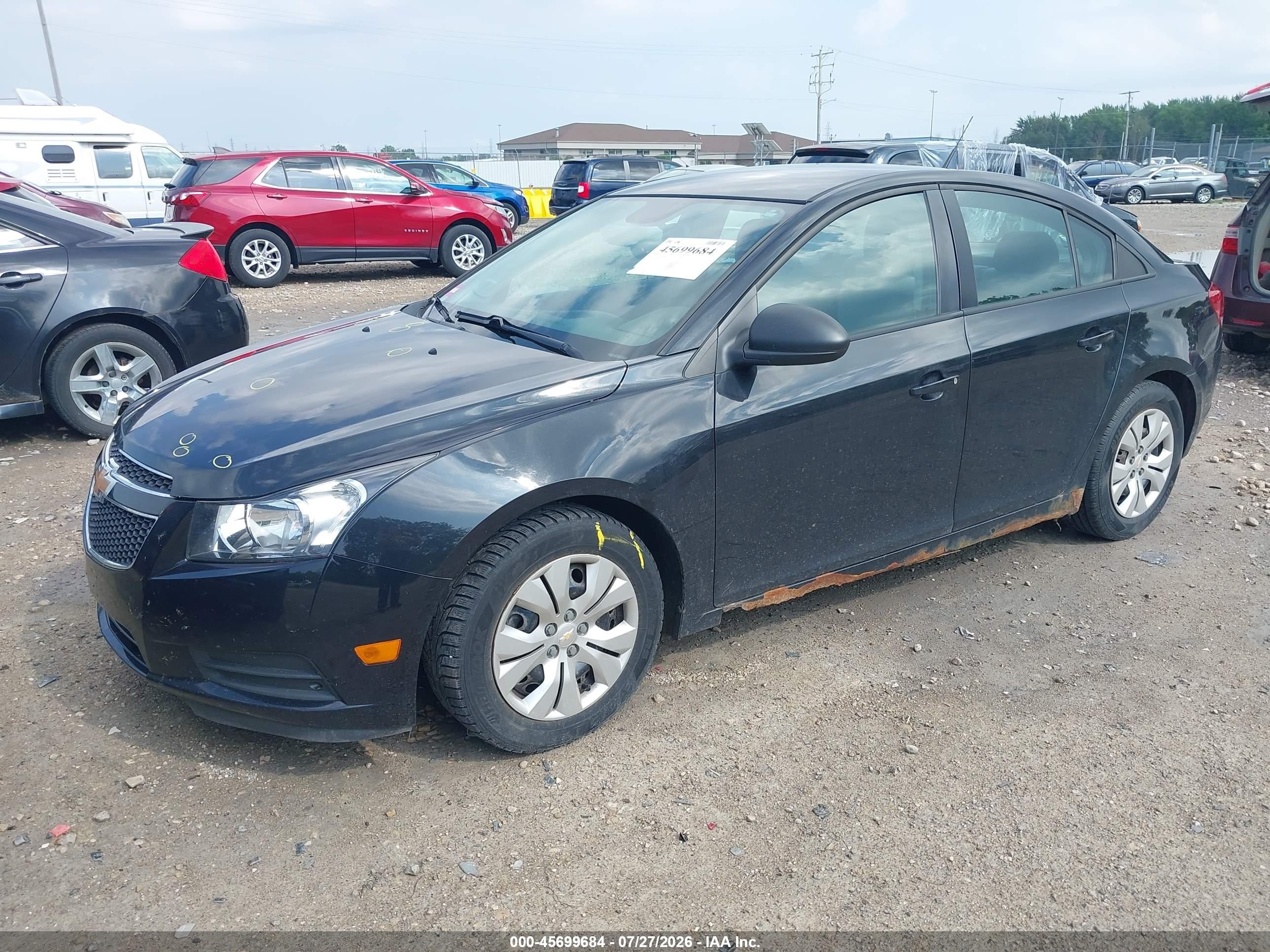 2014 Chevrolet Cruze Ls Auto Dark Blue vin: 1G1PA5SH9E7244314
