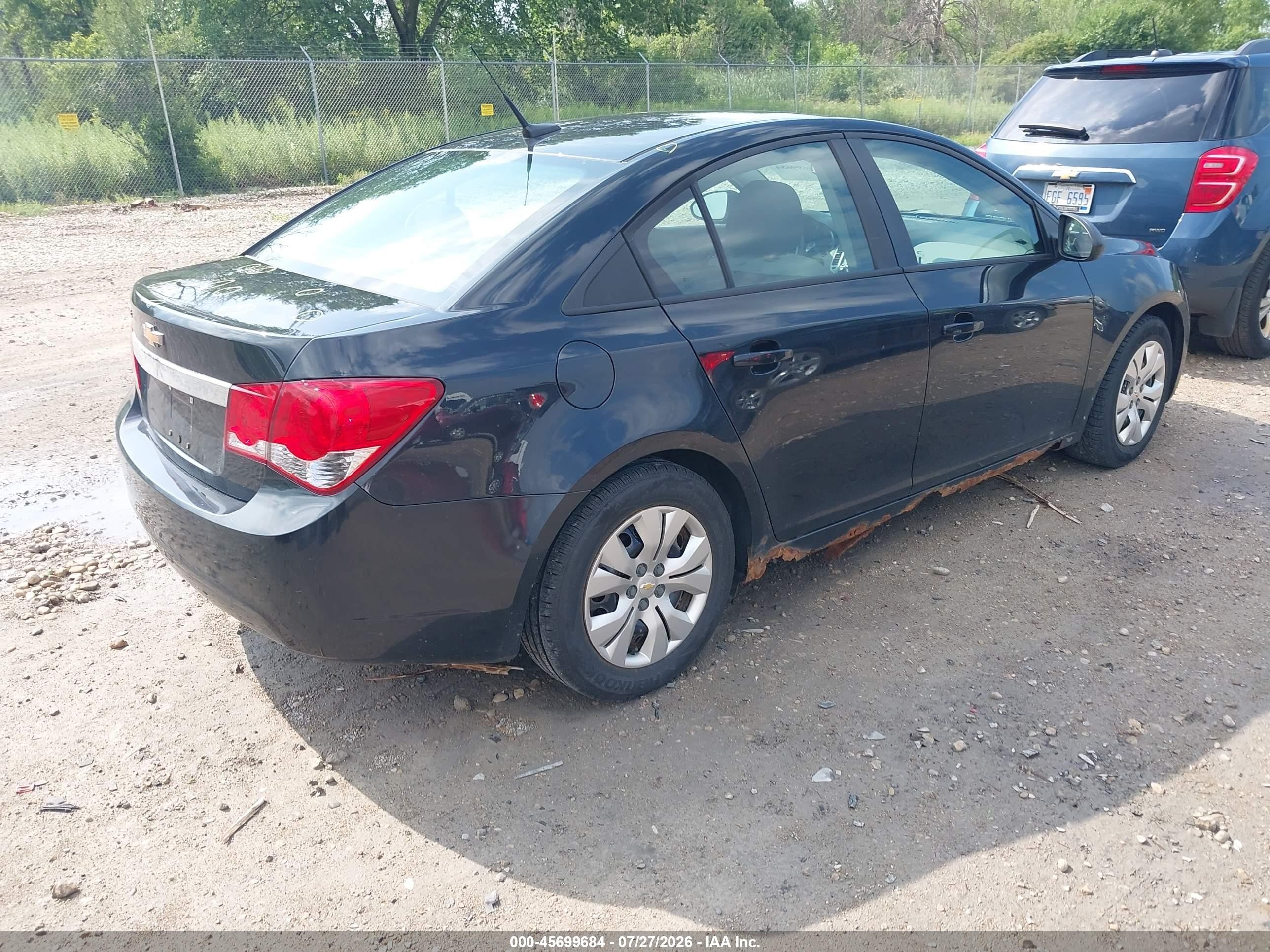 2014 Chevrolet Cruze Ls Auto Dark Blue vin: 1G1PA5SH9E7244314