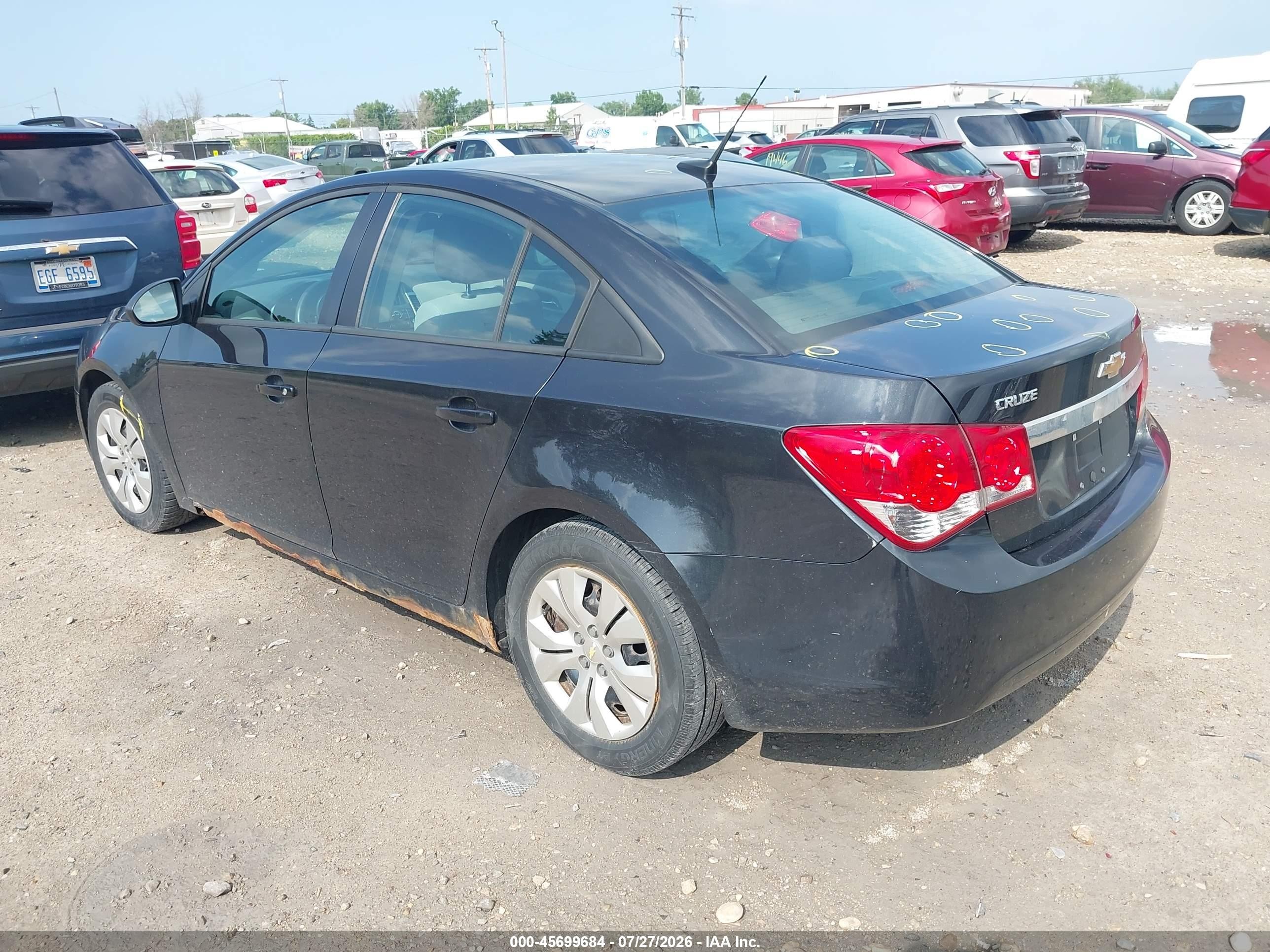 2014 Chevrolet Cruze Ls Auto Dark Blue vin: 1G1PA5SH9E7244314