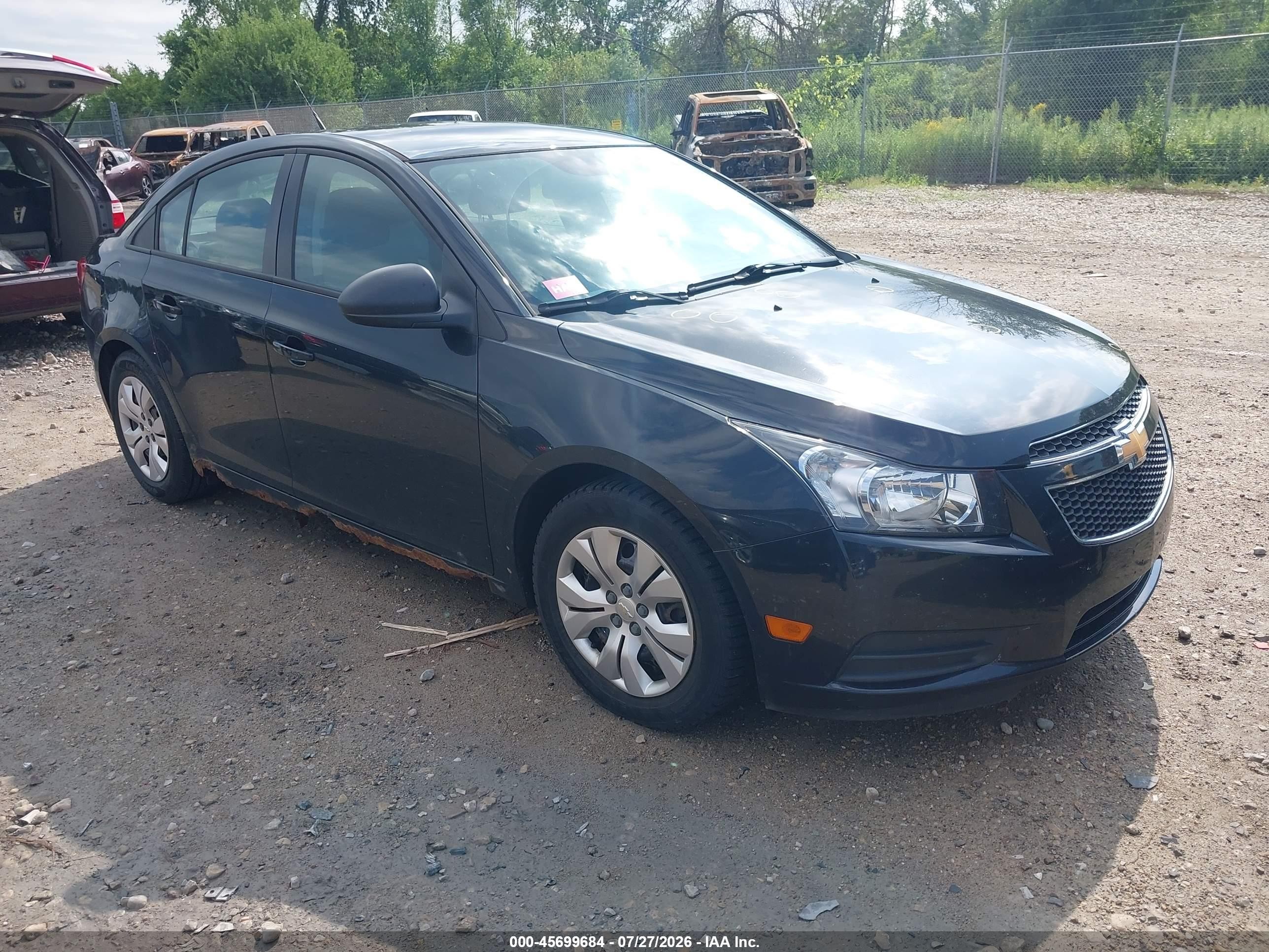 2014 Chevrolet Cruze Ls Auto Dark Blue vin: 1G1PA5SH9E7244314