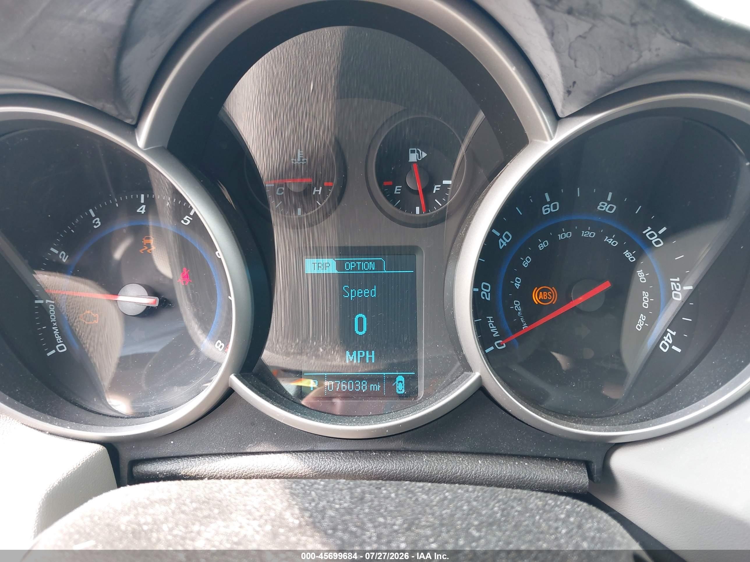 2014 Chevrolet Cruze Ls Auto Dark Blue vin: 1G1PA5SH9E7244314