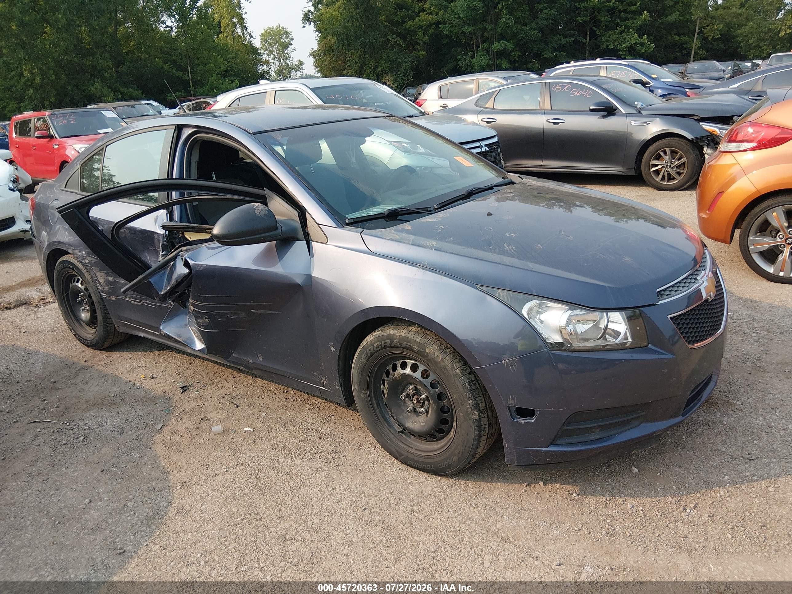 2014 Chevrolet Cruze Ls Auto Blue vin: 1G1PA5SH9E7272825