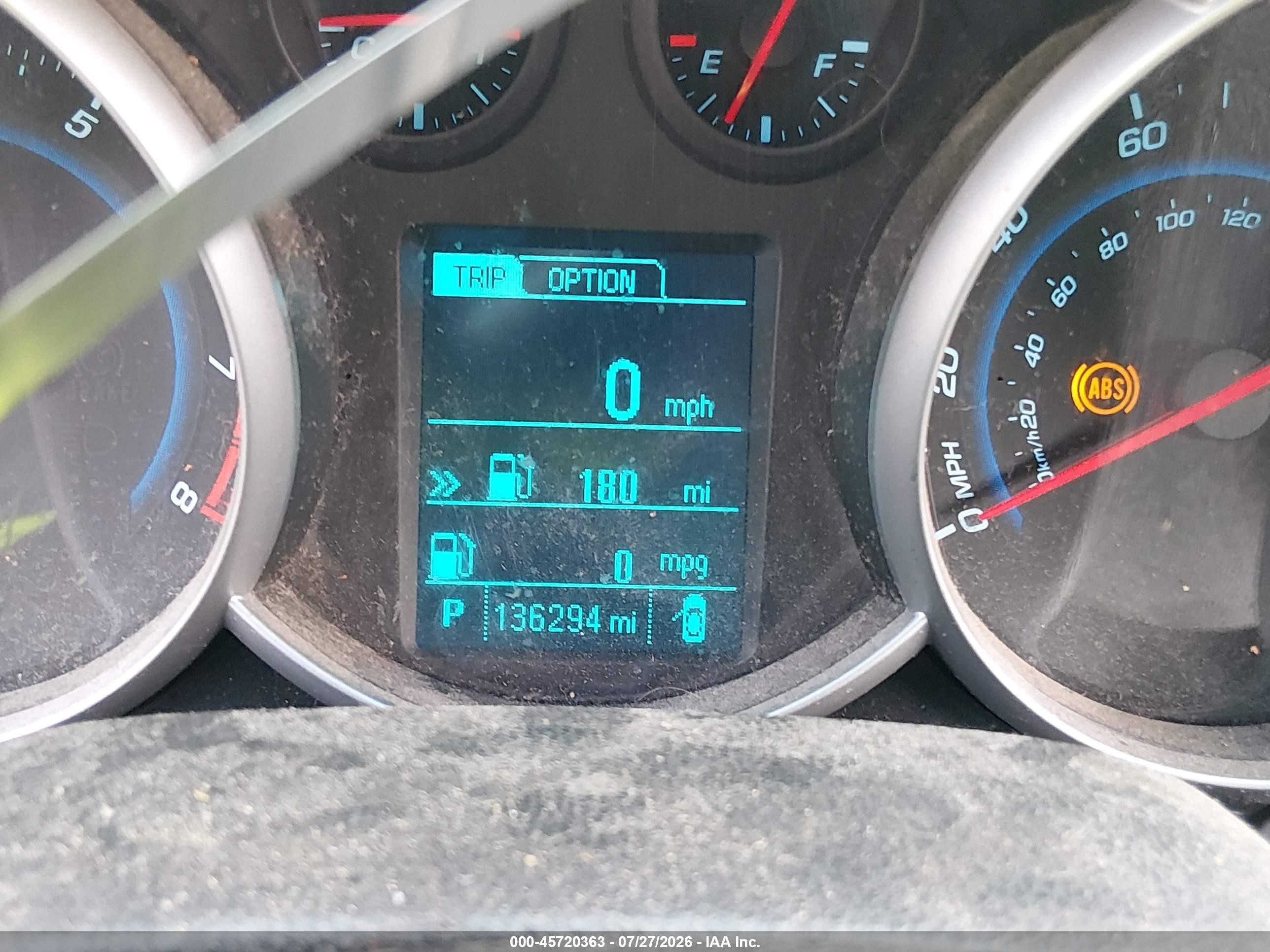 2014 Chevrolet Cruze Ls Auto Синий vin: 1G1PA5SH9E7272825