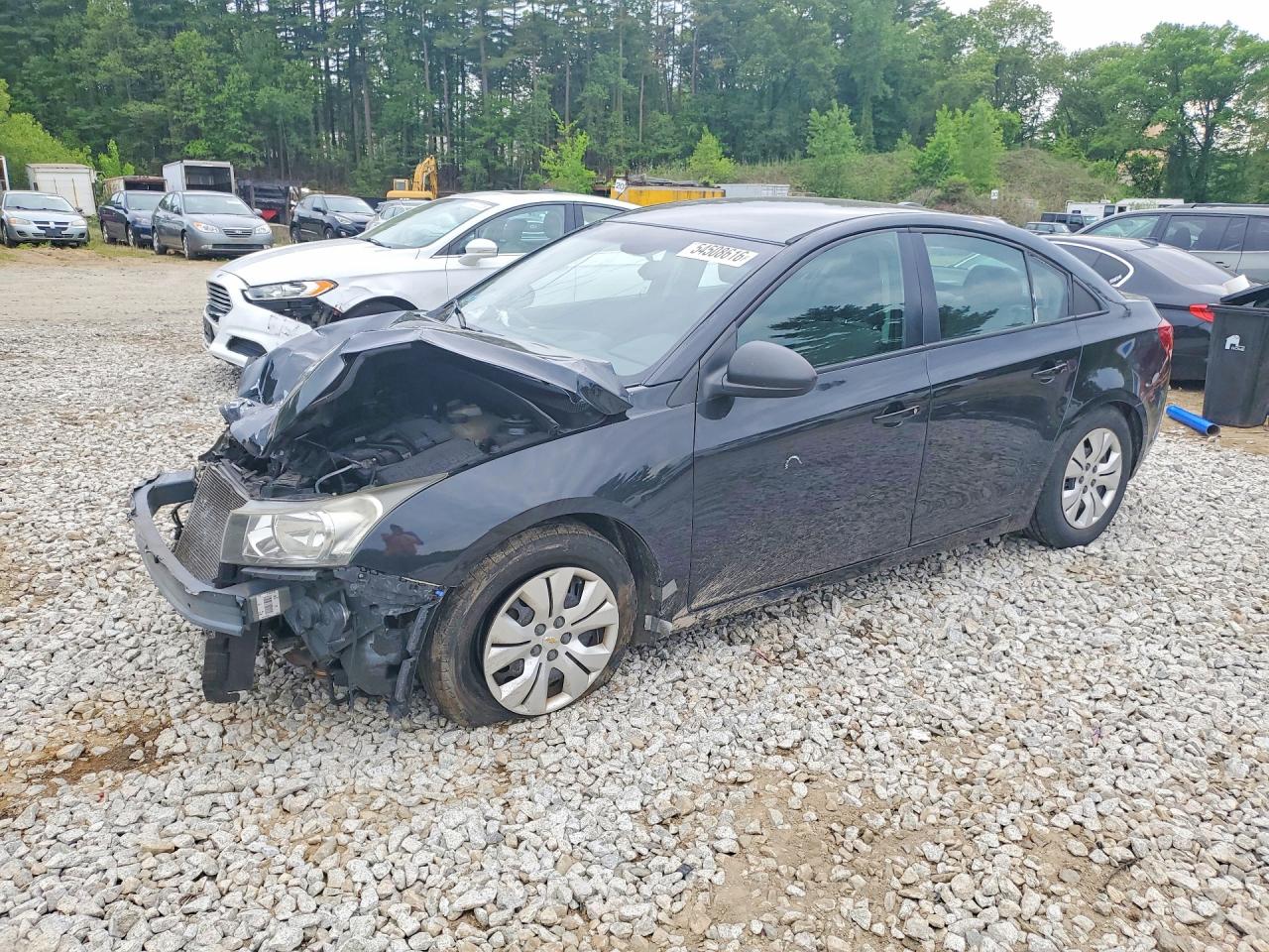 2015 Chevrolet Cruze Ls Black vin: 1G1PA5SH9F7219687
