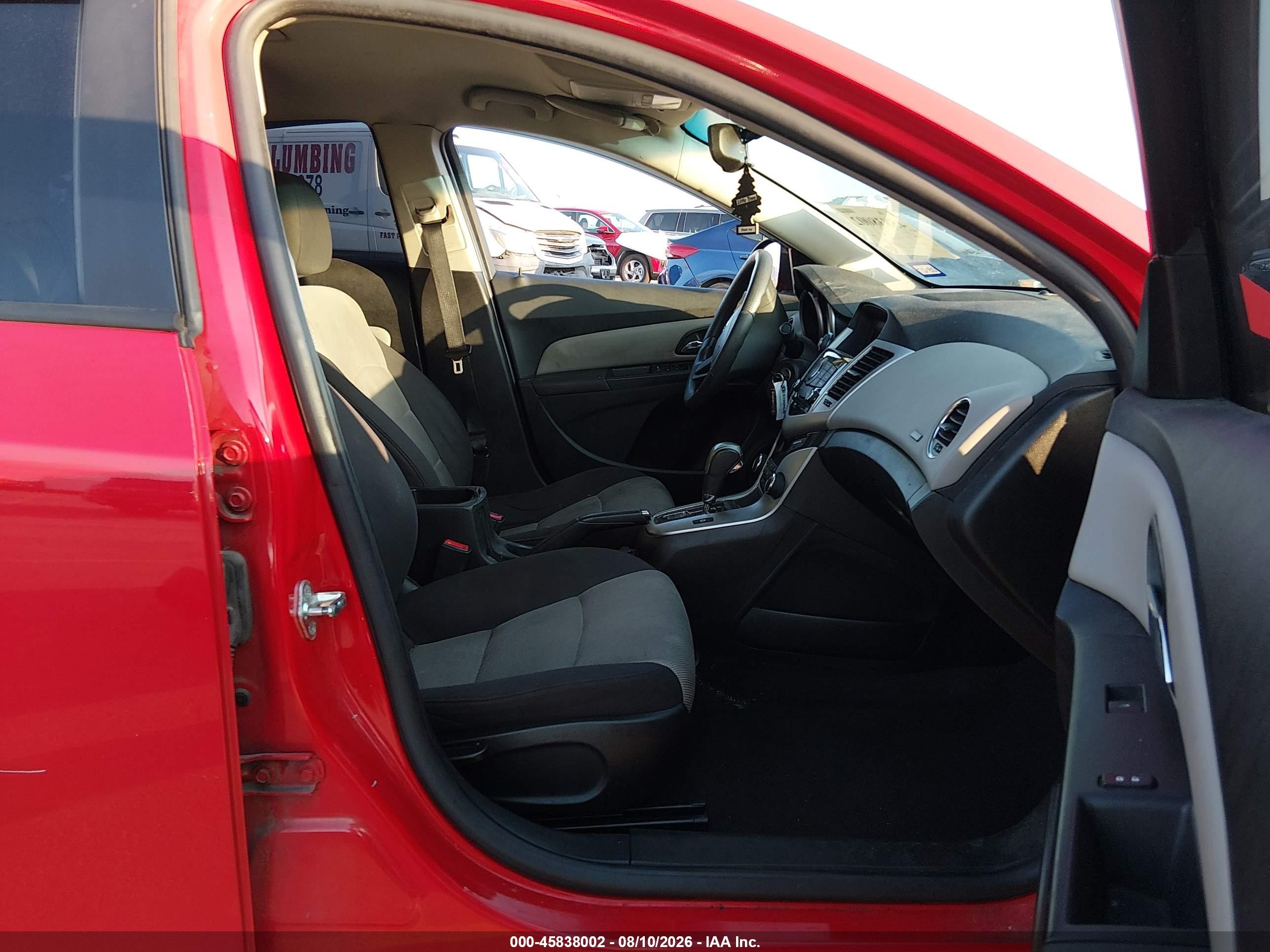 2015 Chevrolet Cruze Ls Auto Red vin: 1G1PA5SH9F7270302