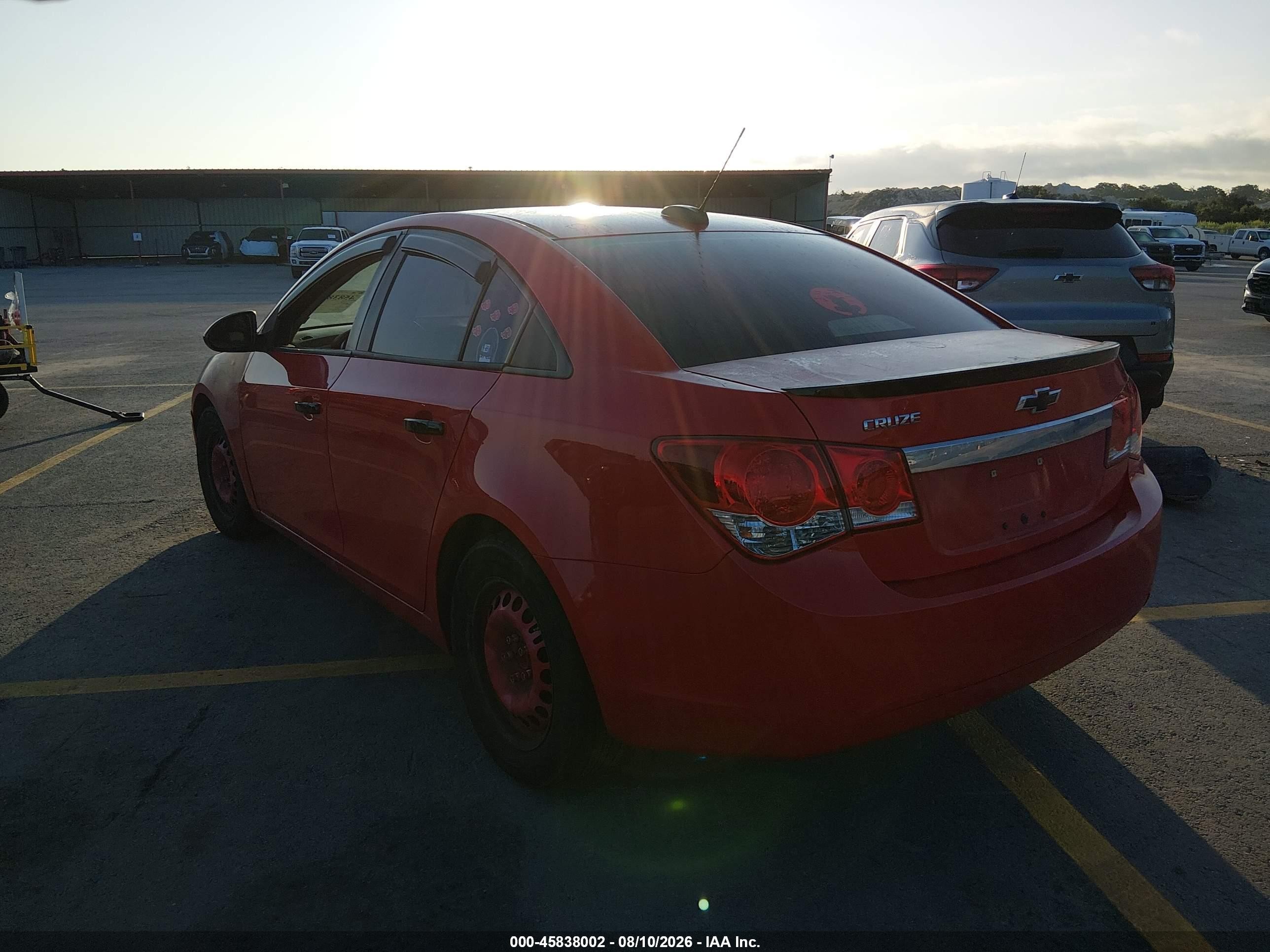 2015 Chevrolet Cruze Ls Auto Red vin: 1G1PA5SH9F7270302