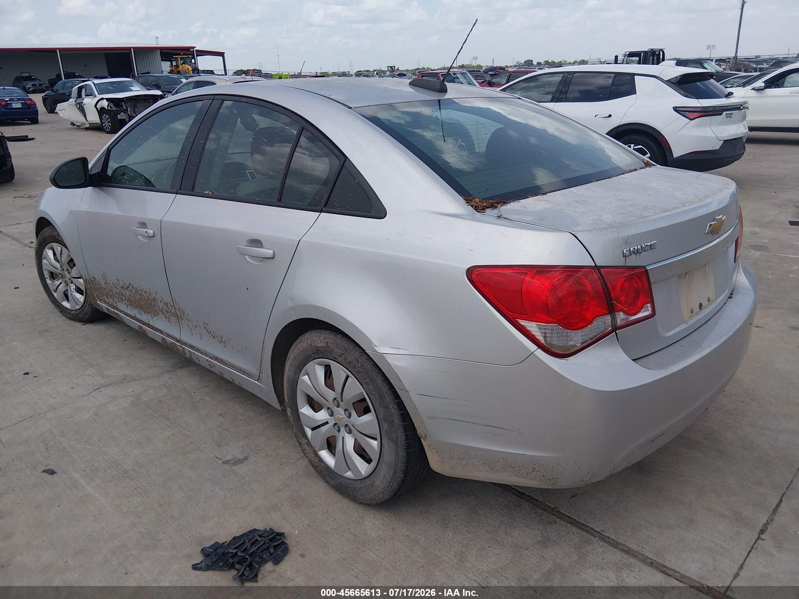 2015 Chevrolet Cruze Ls Auto Silver vin: 1G1PA5SH9F7299430