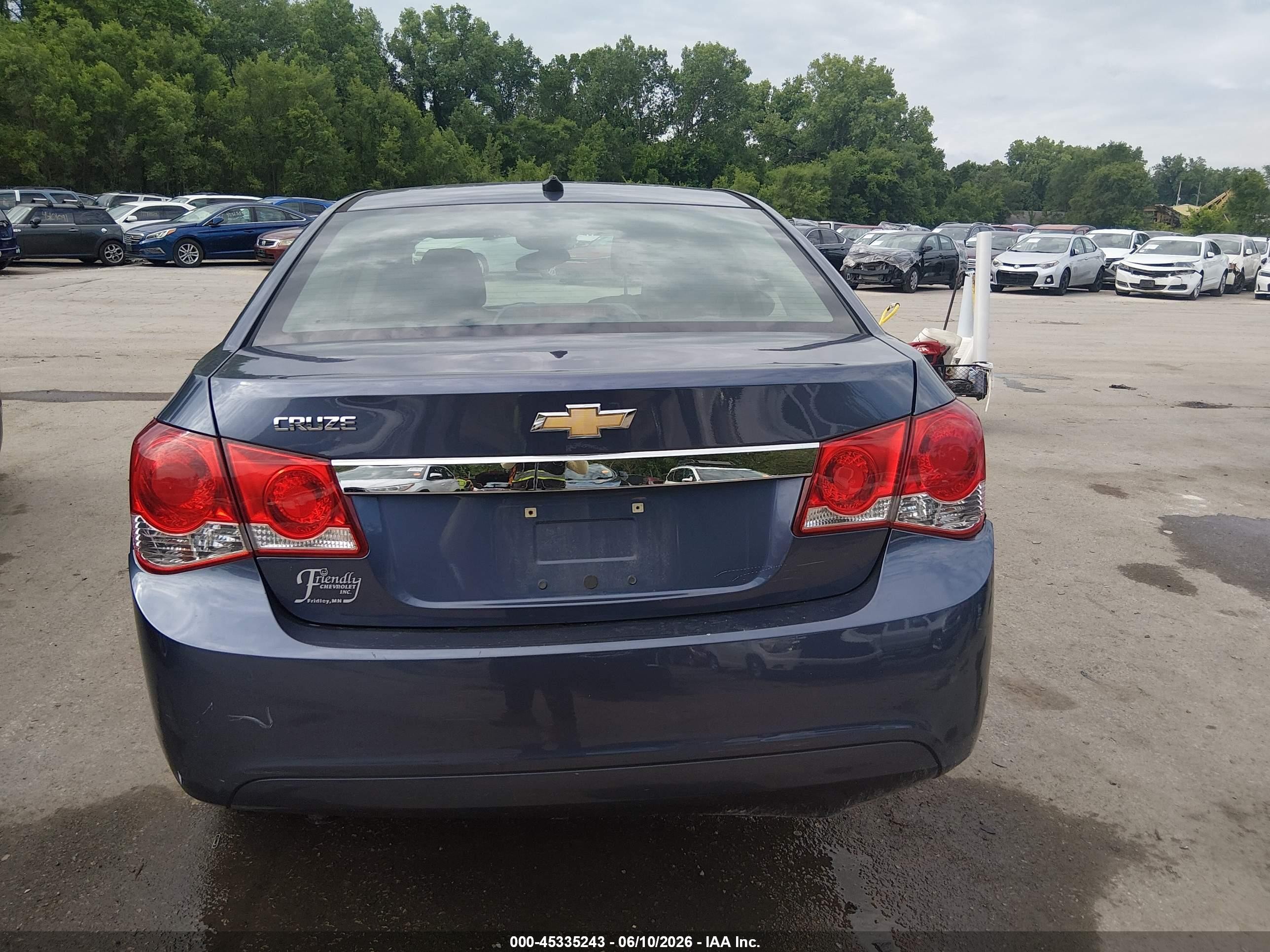 2013 Chevrolet Cruze Ls Auto Gray vin: 1G1PA5SHXD7207660