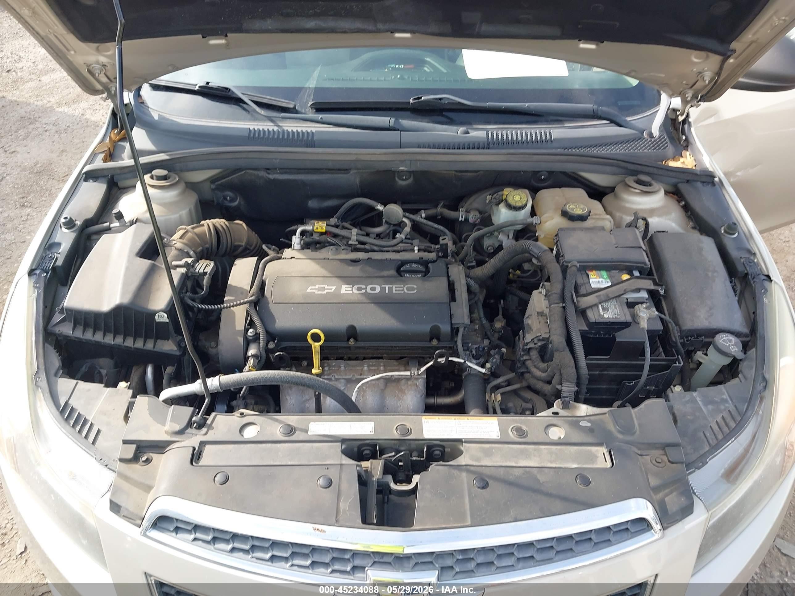 2013 Chevrolet Cruze Ls Auto Beige vin: 1G1PA5SHXD7252212
