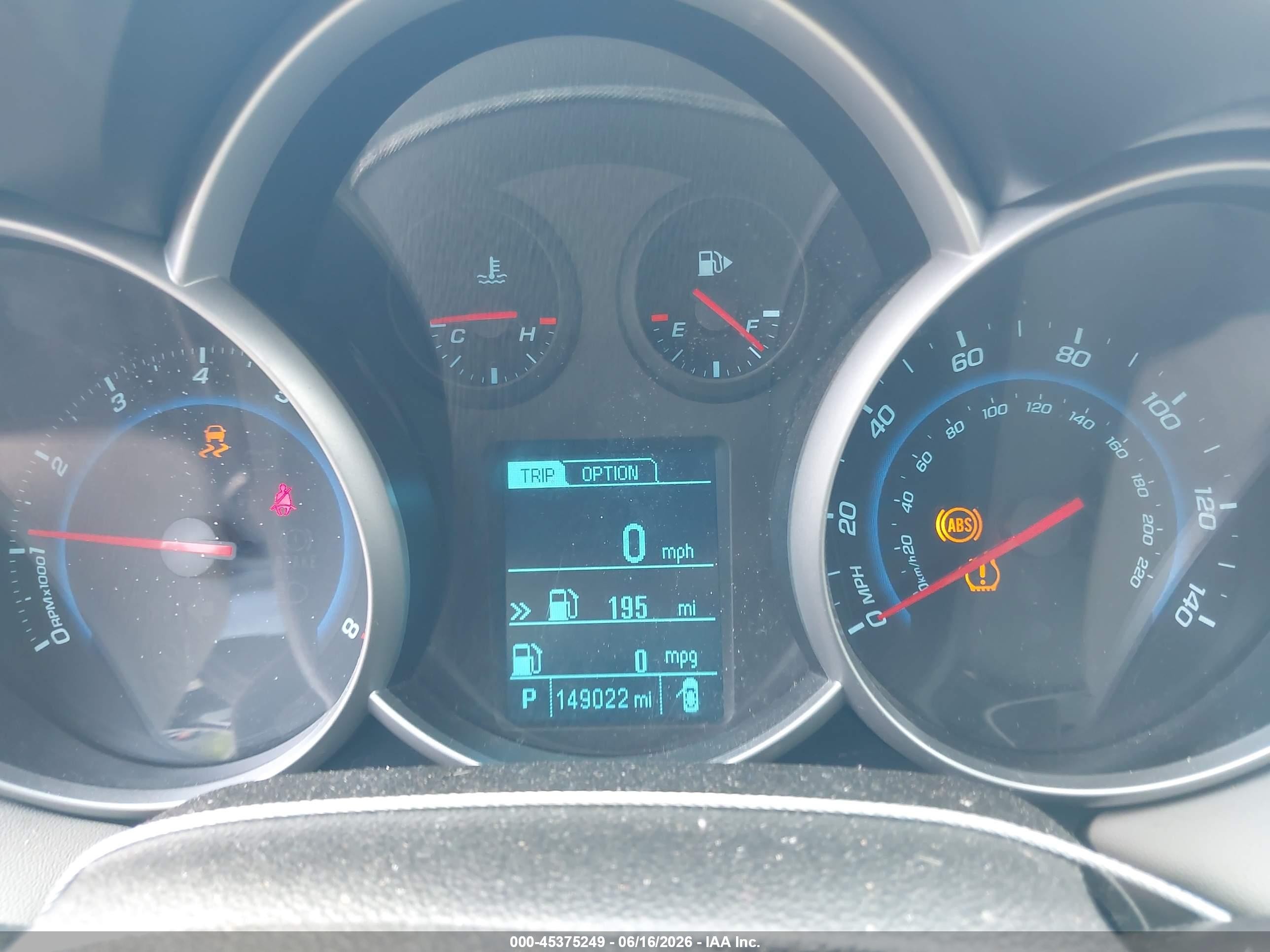 2014 Chevrolet Cruze Ls Auto Black vin: 1G1PA5SHXE7130967