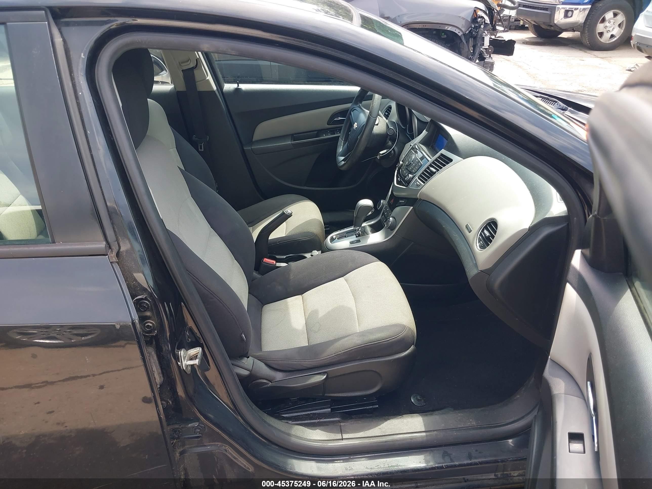 2014 Chevrolet Cruze Ls Auto Black vin: 1G1PA5SHXE7130967