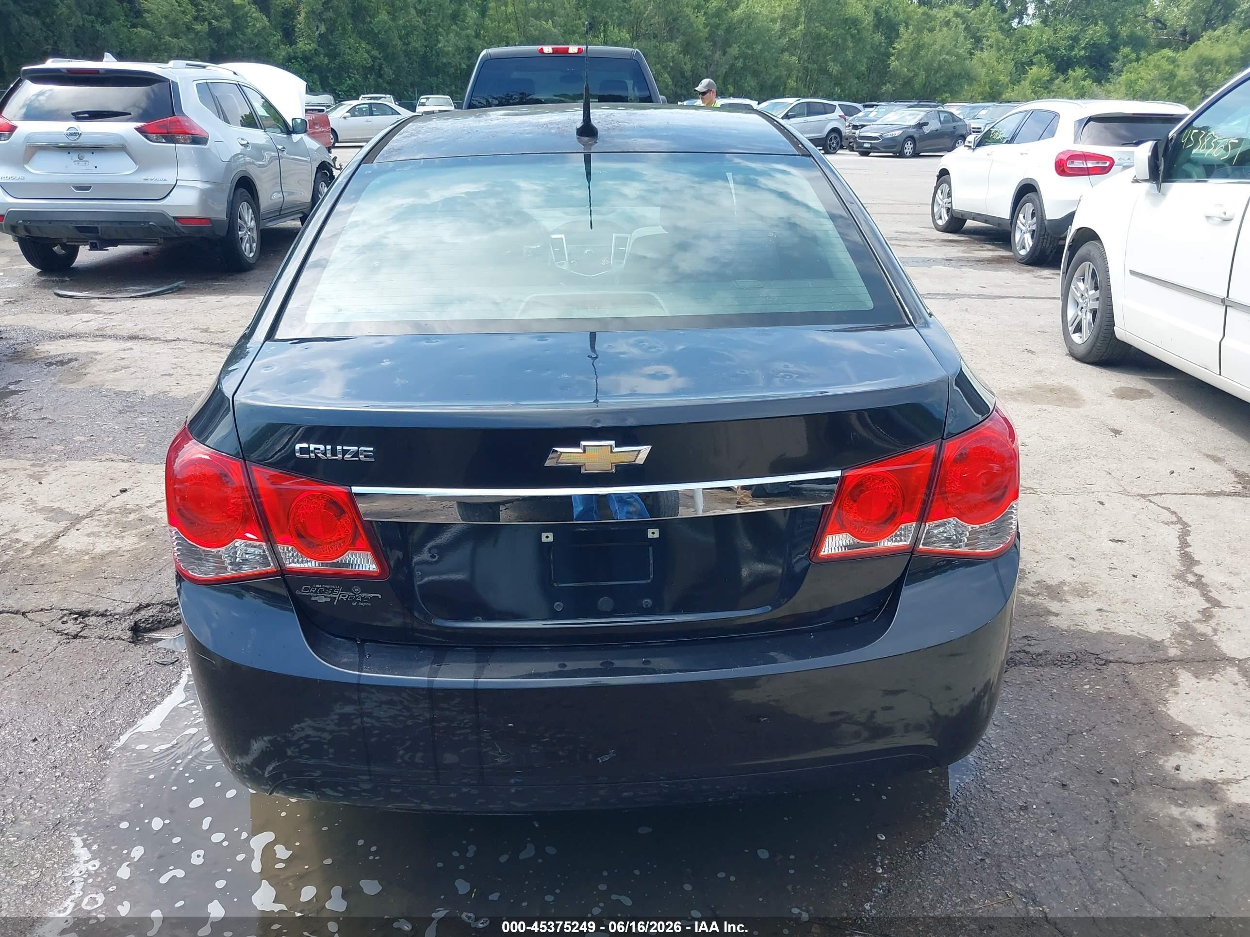 2014 Chevrolet Cruze Ls Auto Black vin: 1G1PA5SHXE7130967