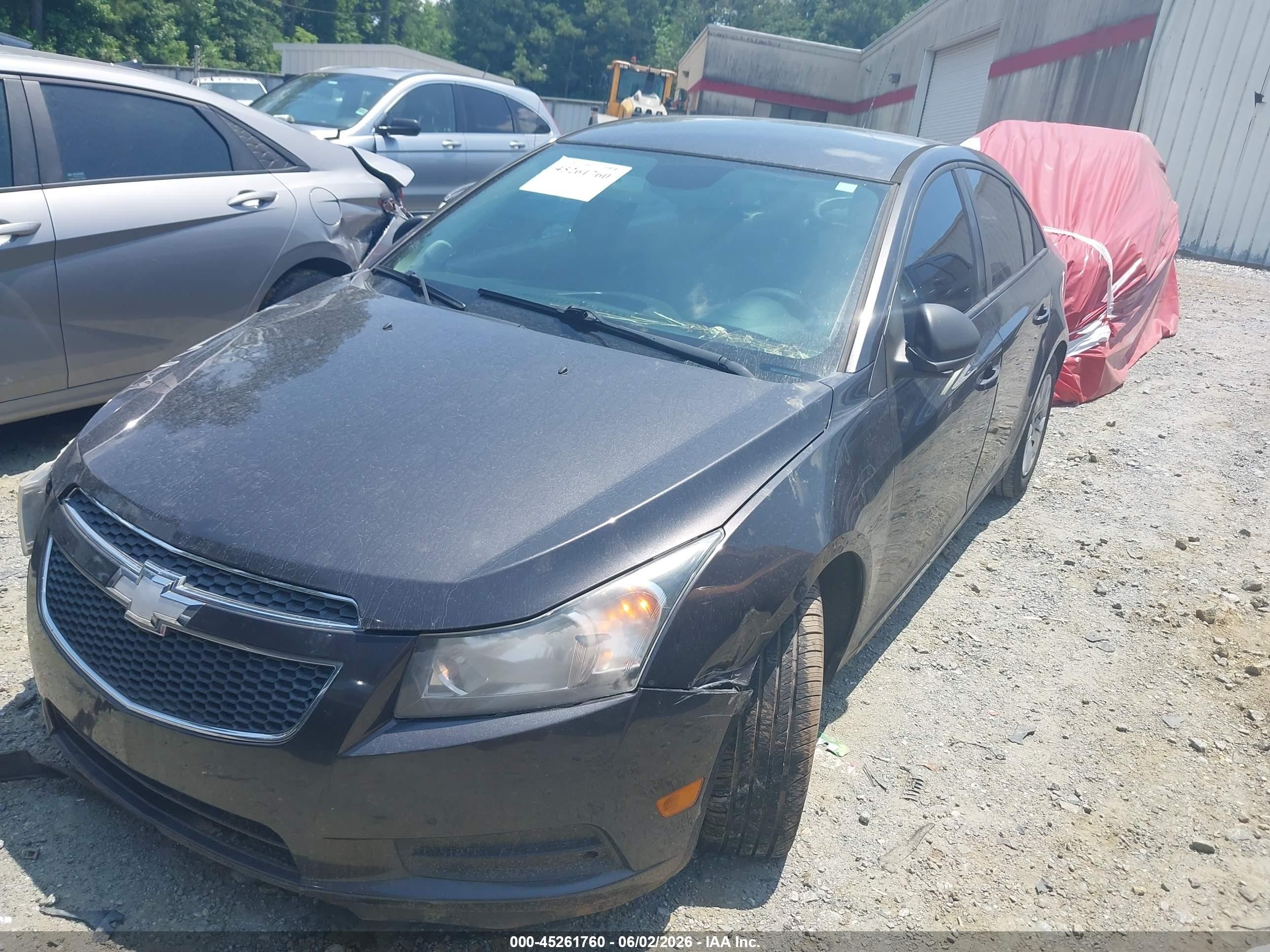 2014 Chevrolet Cruze Ls Auto Gray vin: 1G1PA5SHXE7182289