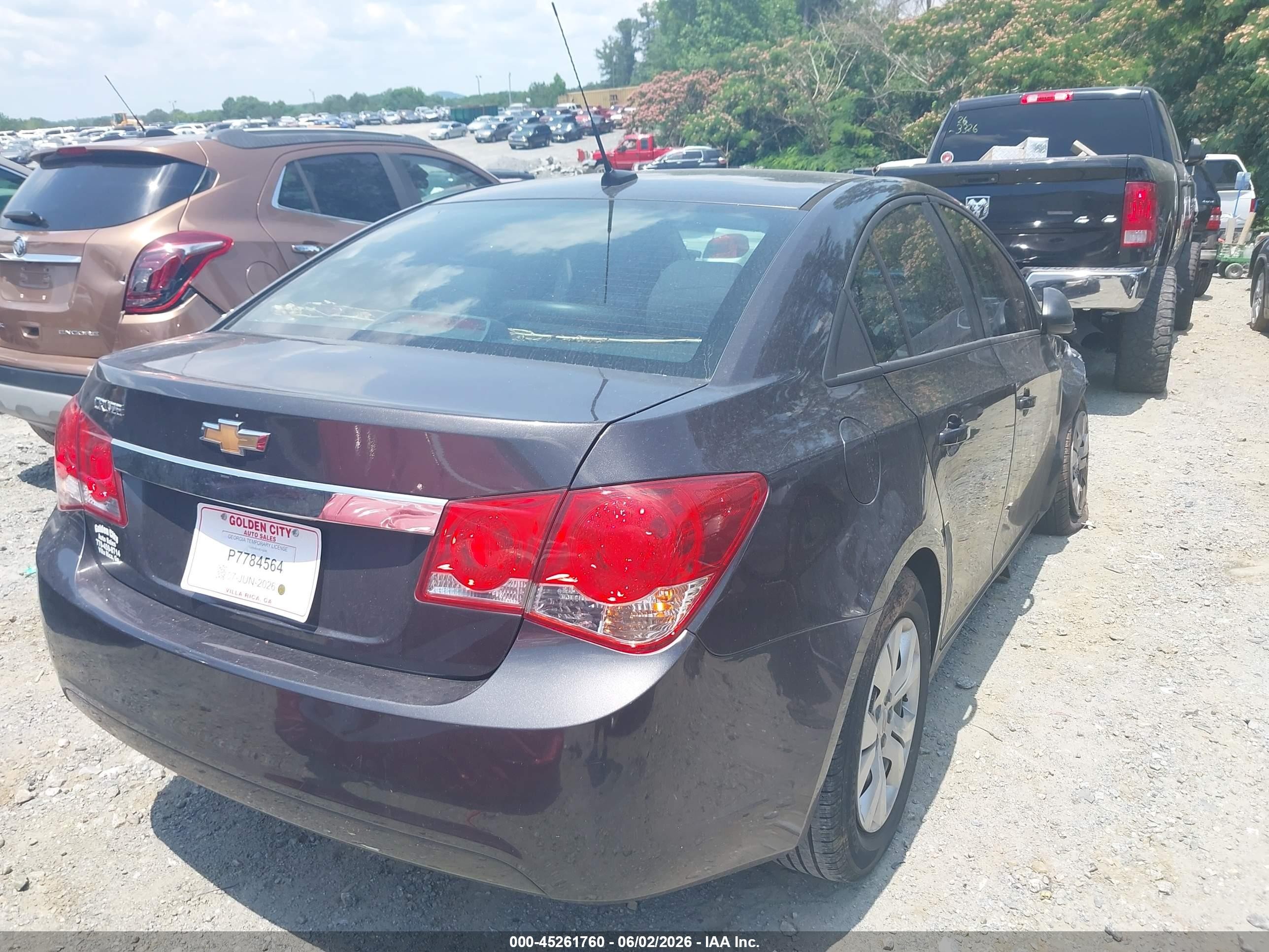2014 Chevrolet Cruze Ls Auto Gray vin: 1G1PA5SHXE7182289