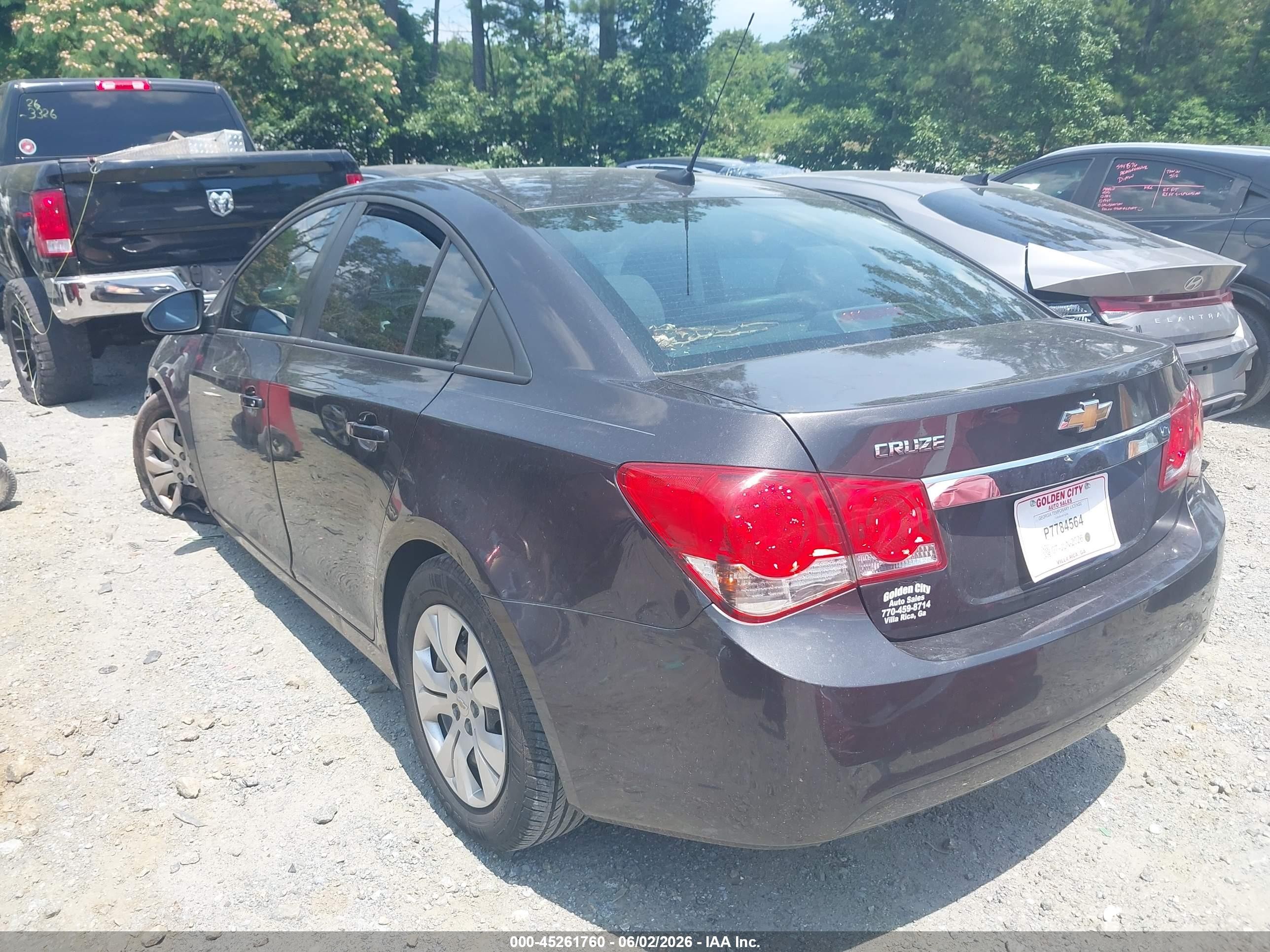 2014 Chevrolet Cruze Ls Auto Gray vin: 1G1PA5SHXE7182289