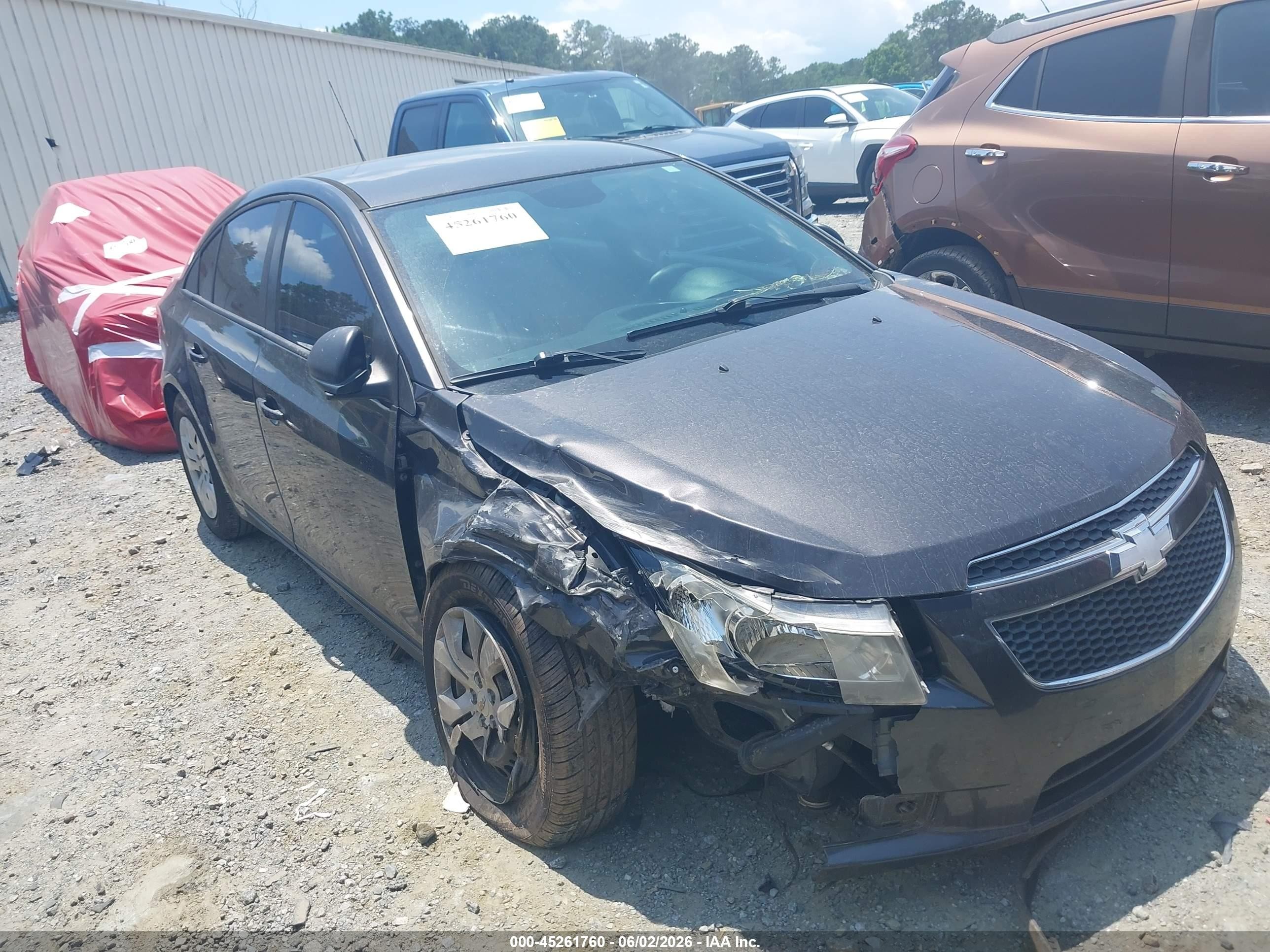 2014 Chevrolet Cruze Ls Auto Gray vin: 1G1PA5SHXE7182289
