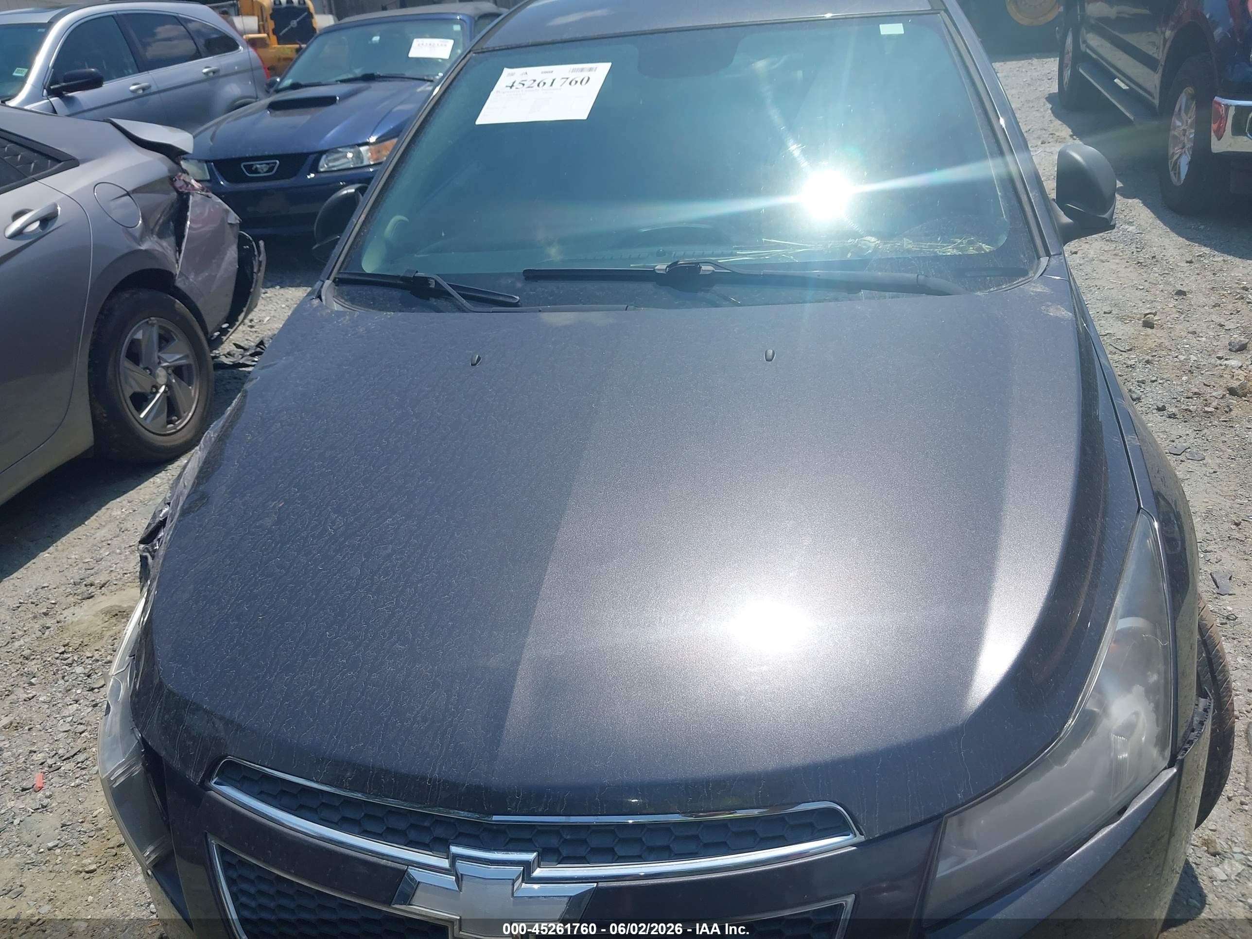 2014 Chevrolet Cruze Ls Auto Gray vin: 1G1PA5SHXE7182289
