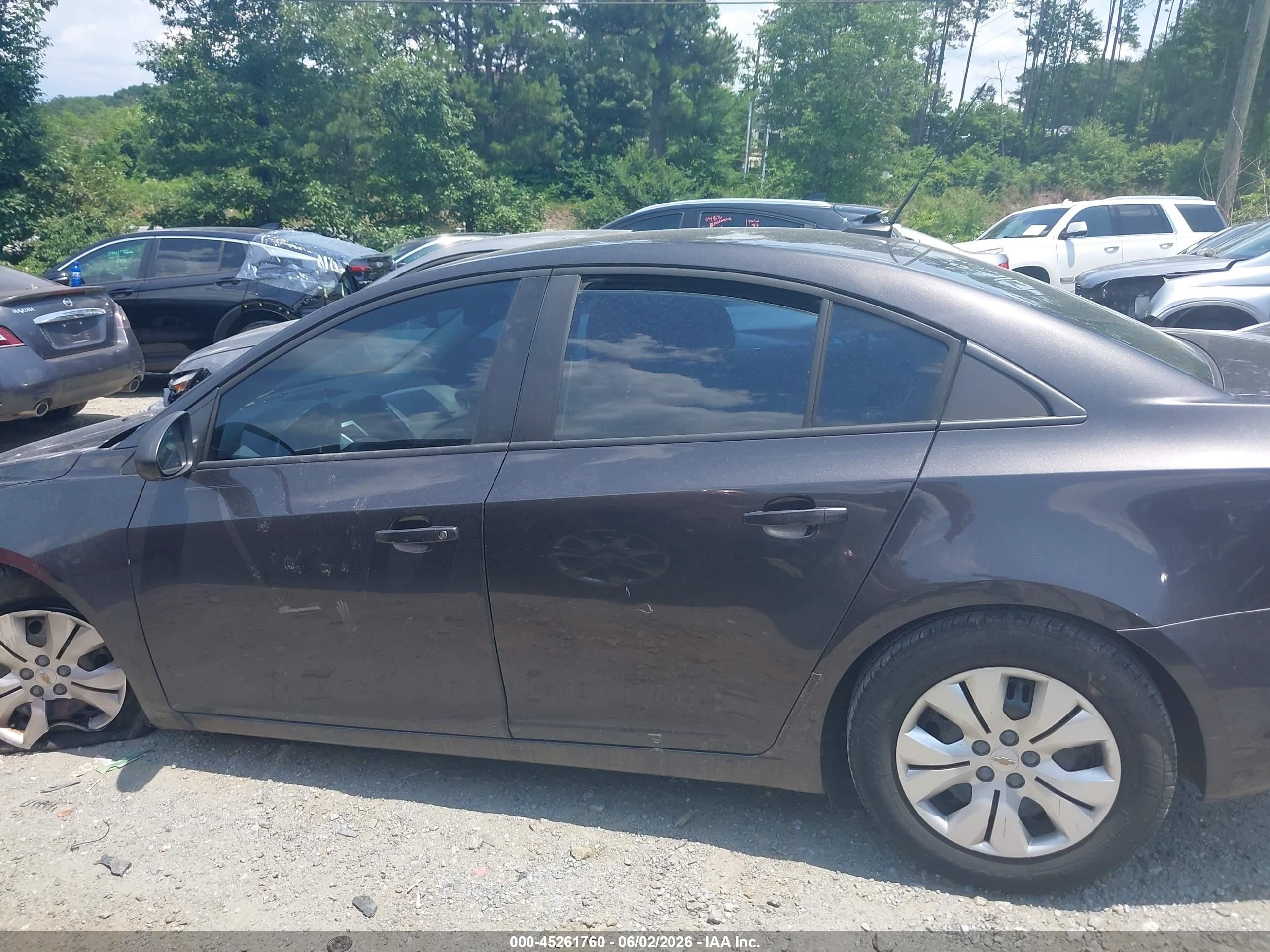 2014 Chevrolet Cruze Ls Auto Gray vin: 1G1PA5SHXE7182289