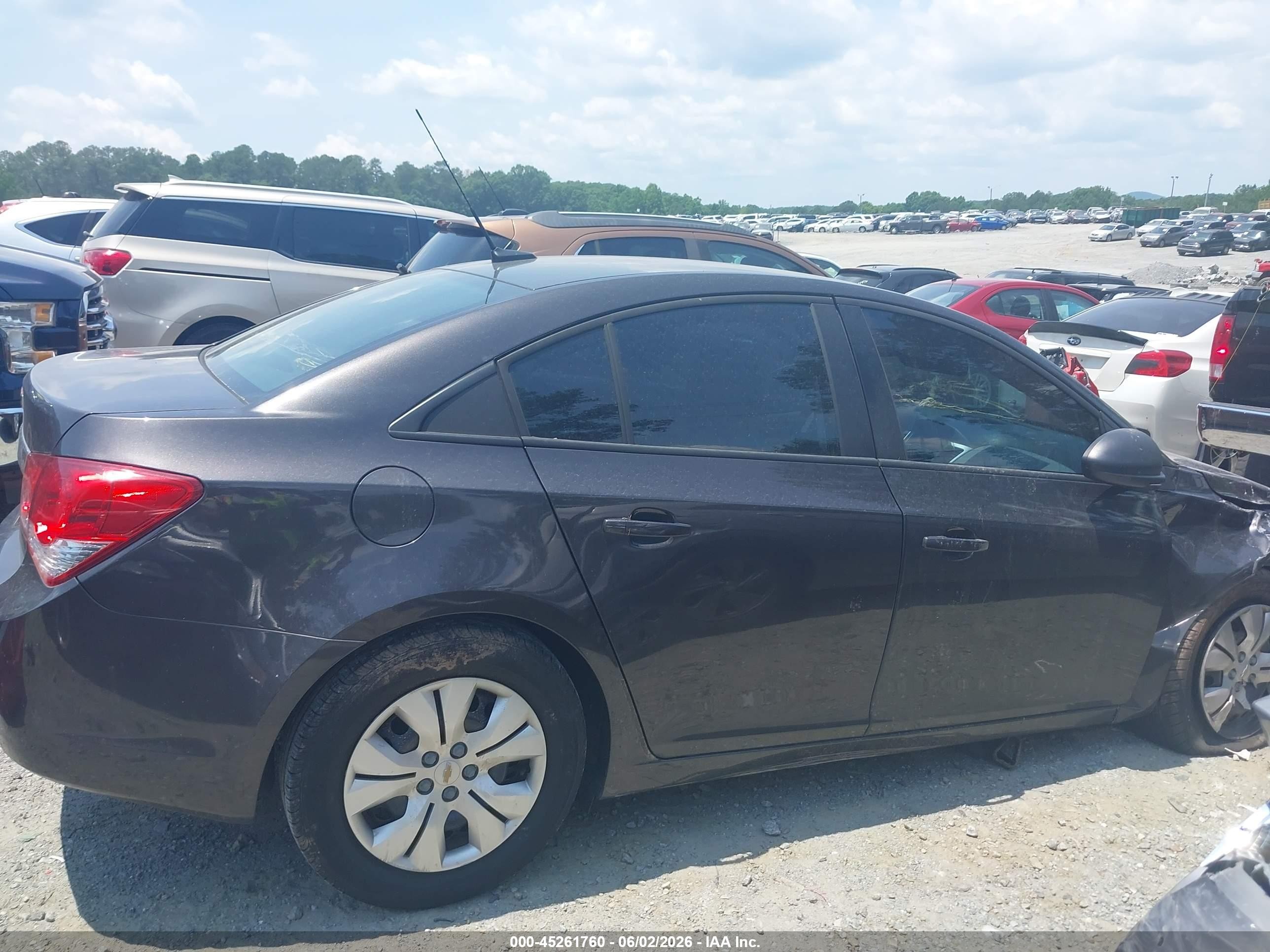2014 Chevrolet Cruze Ls Auto Gray vin: 1G1PA5SHXE7182289