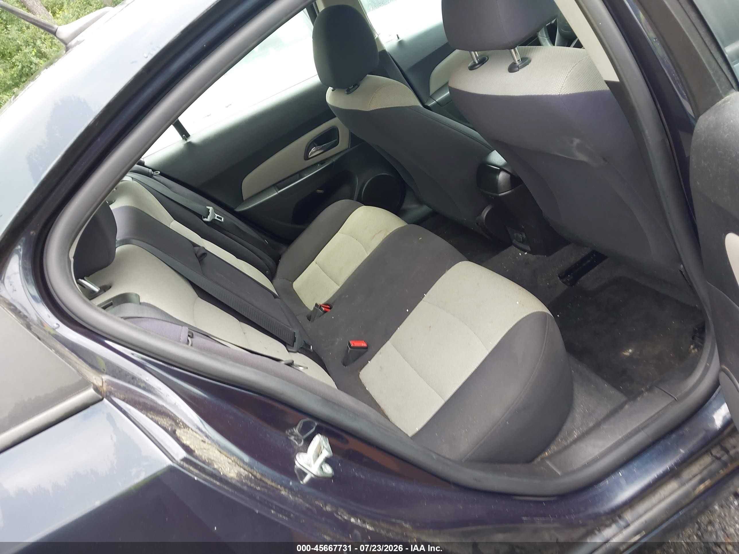 2014 Chevrolet Cruze Ls Auto Black vin: 1G1PA5SHXE7229109