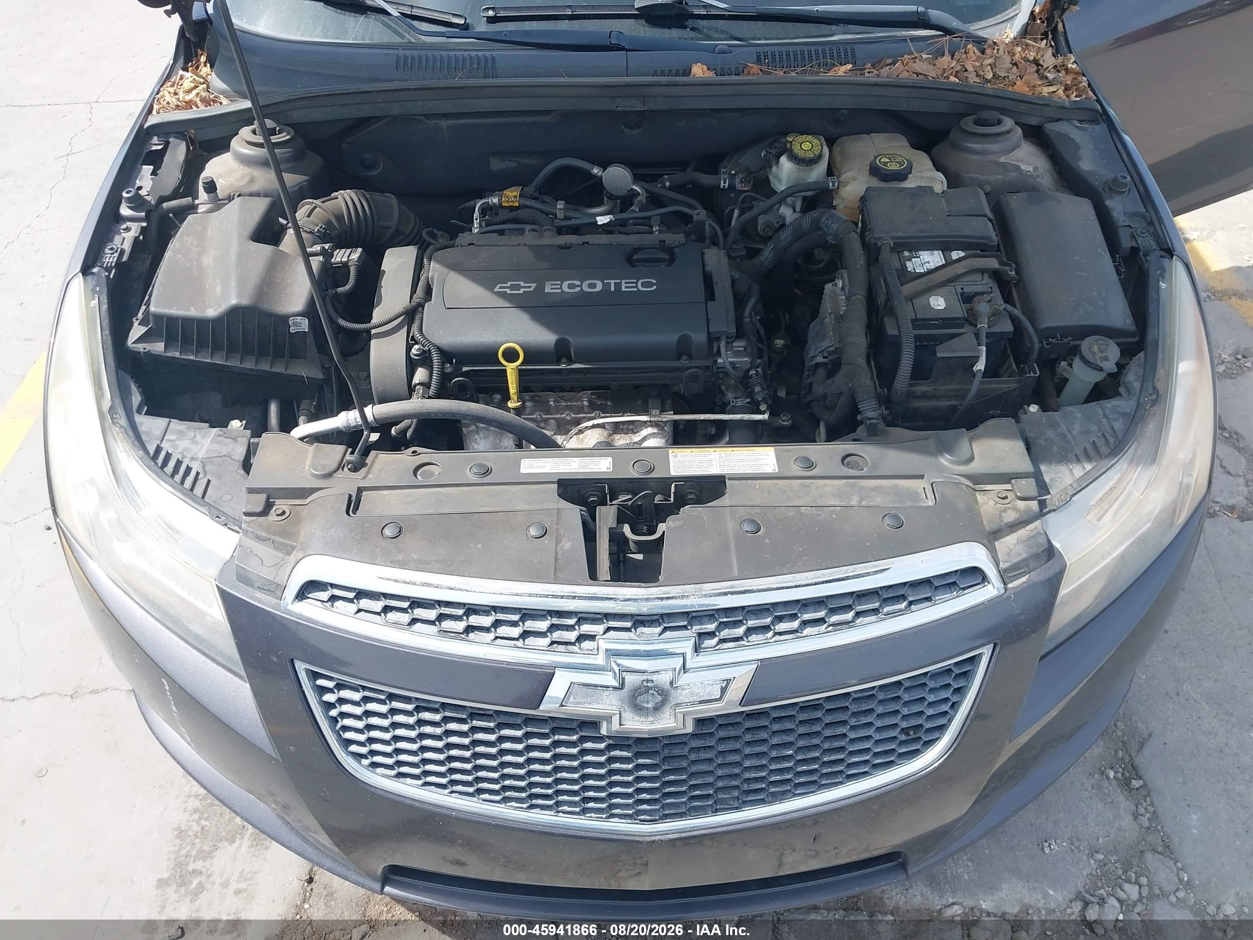 2014 Chevrolet Cruze Ls Auto Gray vin: 1G1PA5SHXE7250767