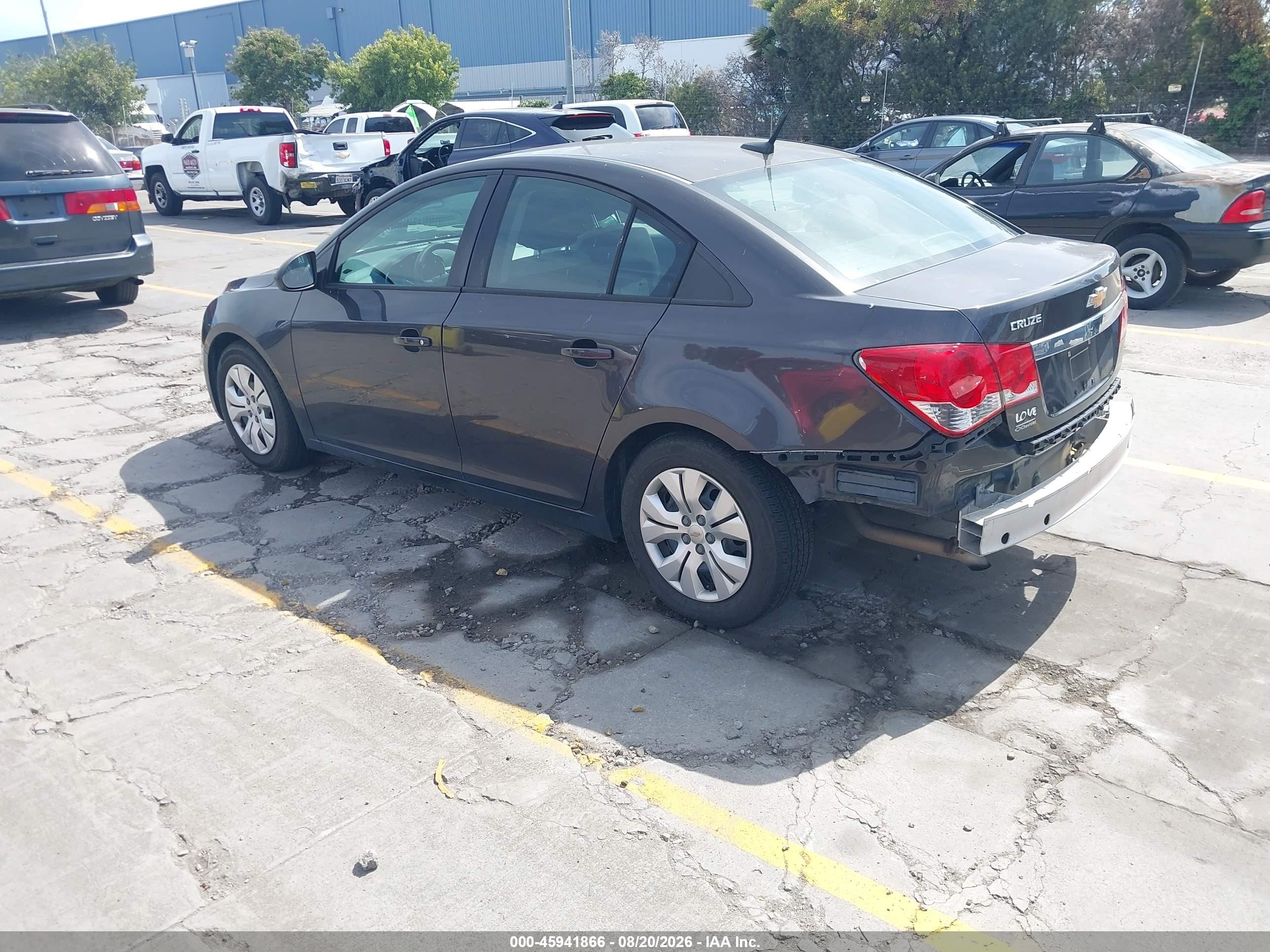 2014 Chevrolet Cruze Ls Auto Gray vin: 1G1PA5SHXE7250767