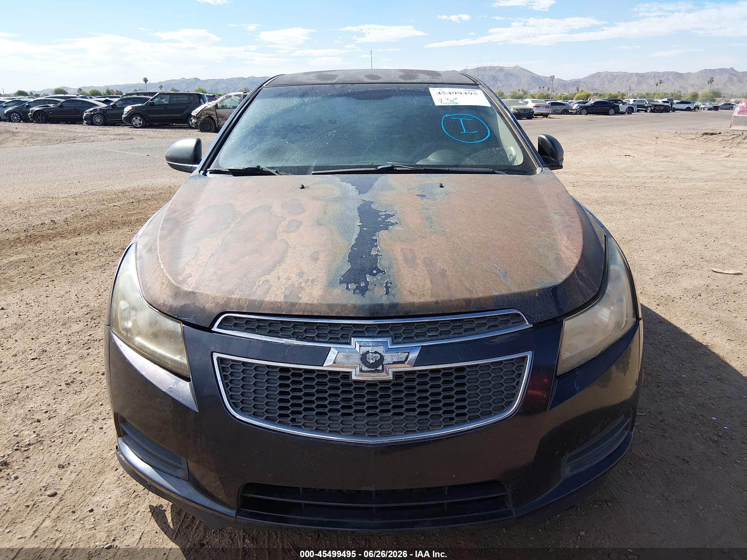 2014 Chevrolet Cruze Ls Auto Dark Blue vin: 1G1PA5SHXE7471866