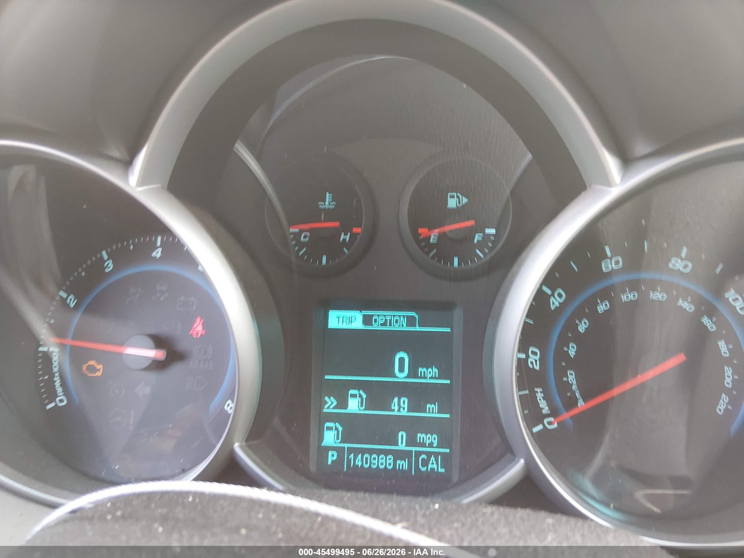 2014 Chevrolet Cruze Ls Auto Dark Blue vin: 1G1PA5SHXE7471866