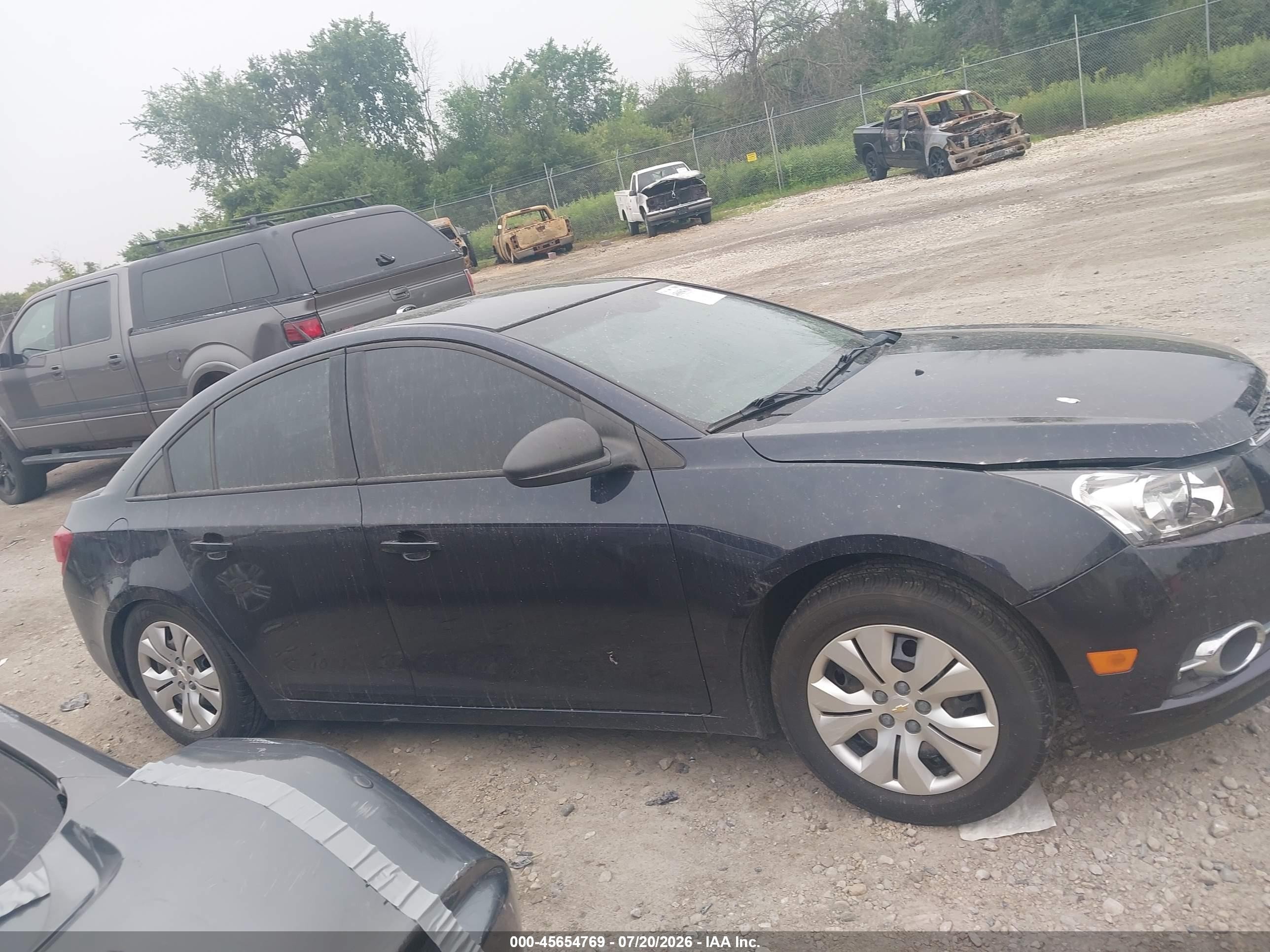2014 Chevrolet Cruze Ls Auto Black vin: 1G1PA5SHXE7483872