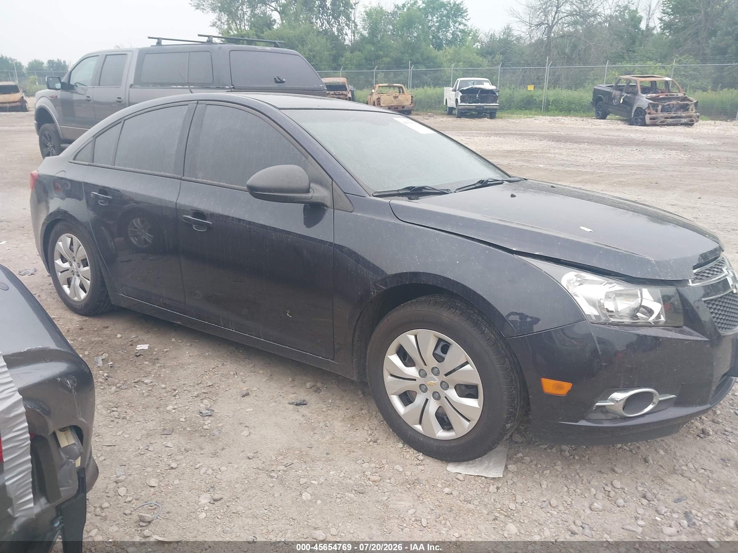 2014 Chevrolet Cruze Ls Auto Black vin: 1G1PA5SHXE7483872