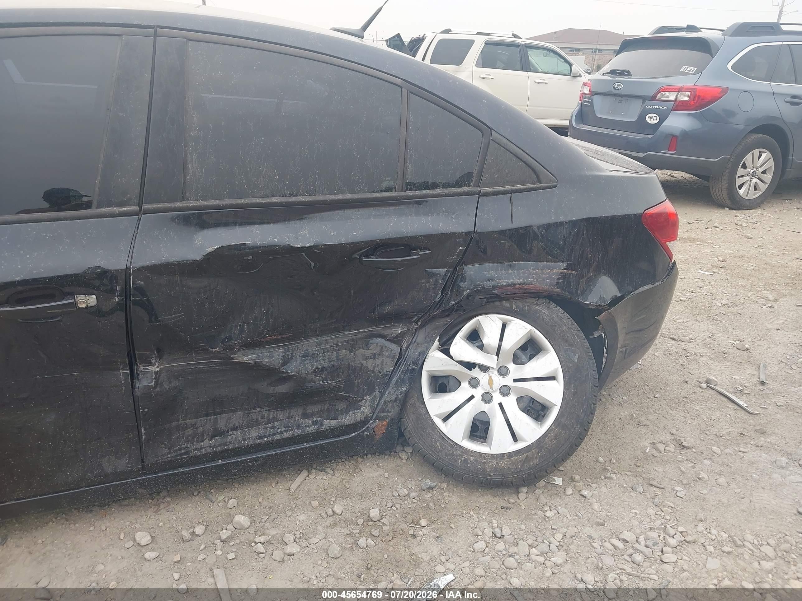 2014 Chevrolet Cruze Ls Auto Black vin: 1G1PA5SHXE7483872