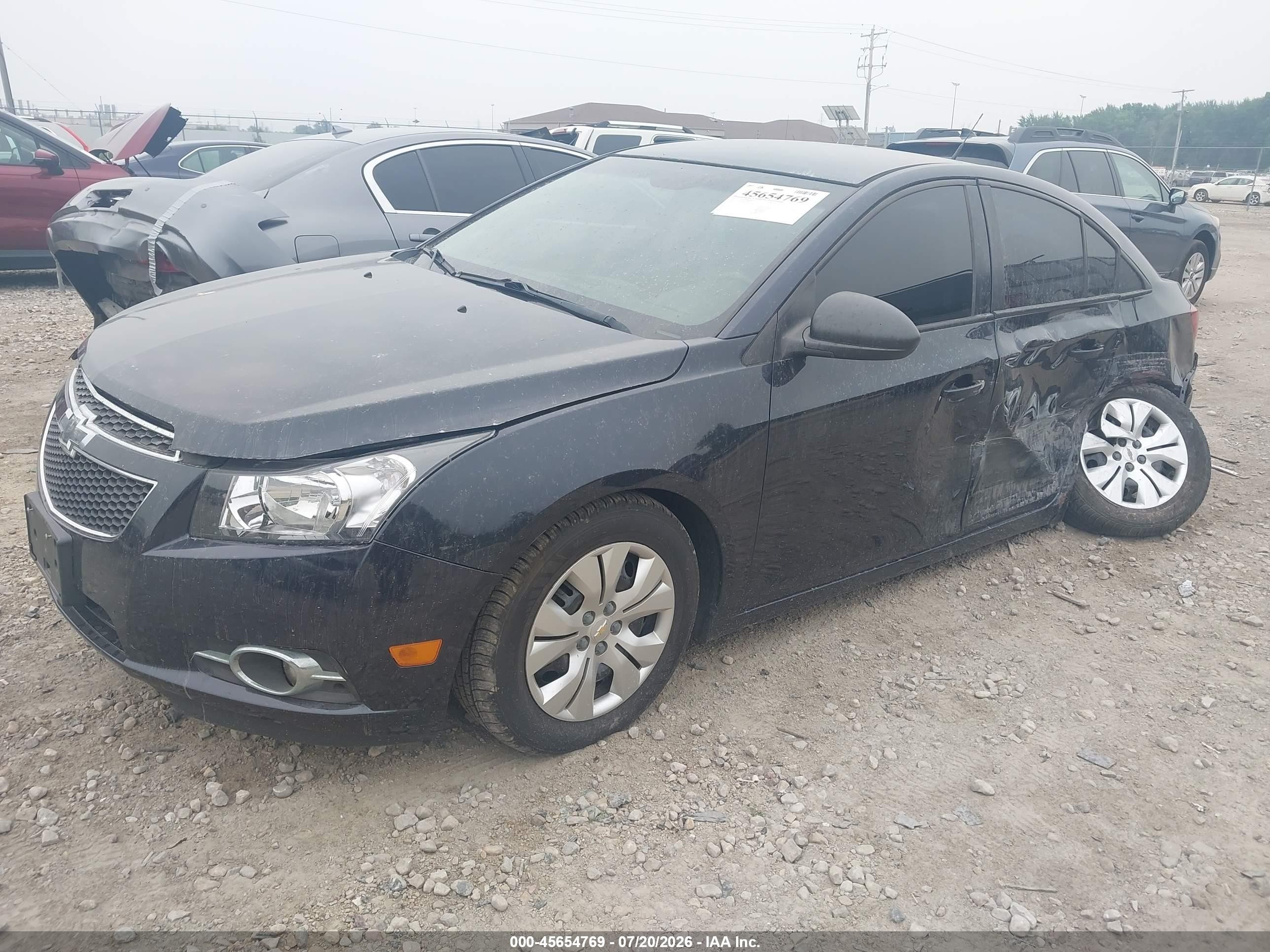 2014 Chevrolet Cruze Ls Auto Black vin: 1G1PA5SHXE7483872