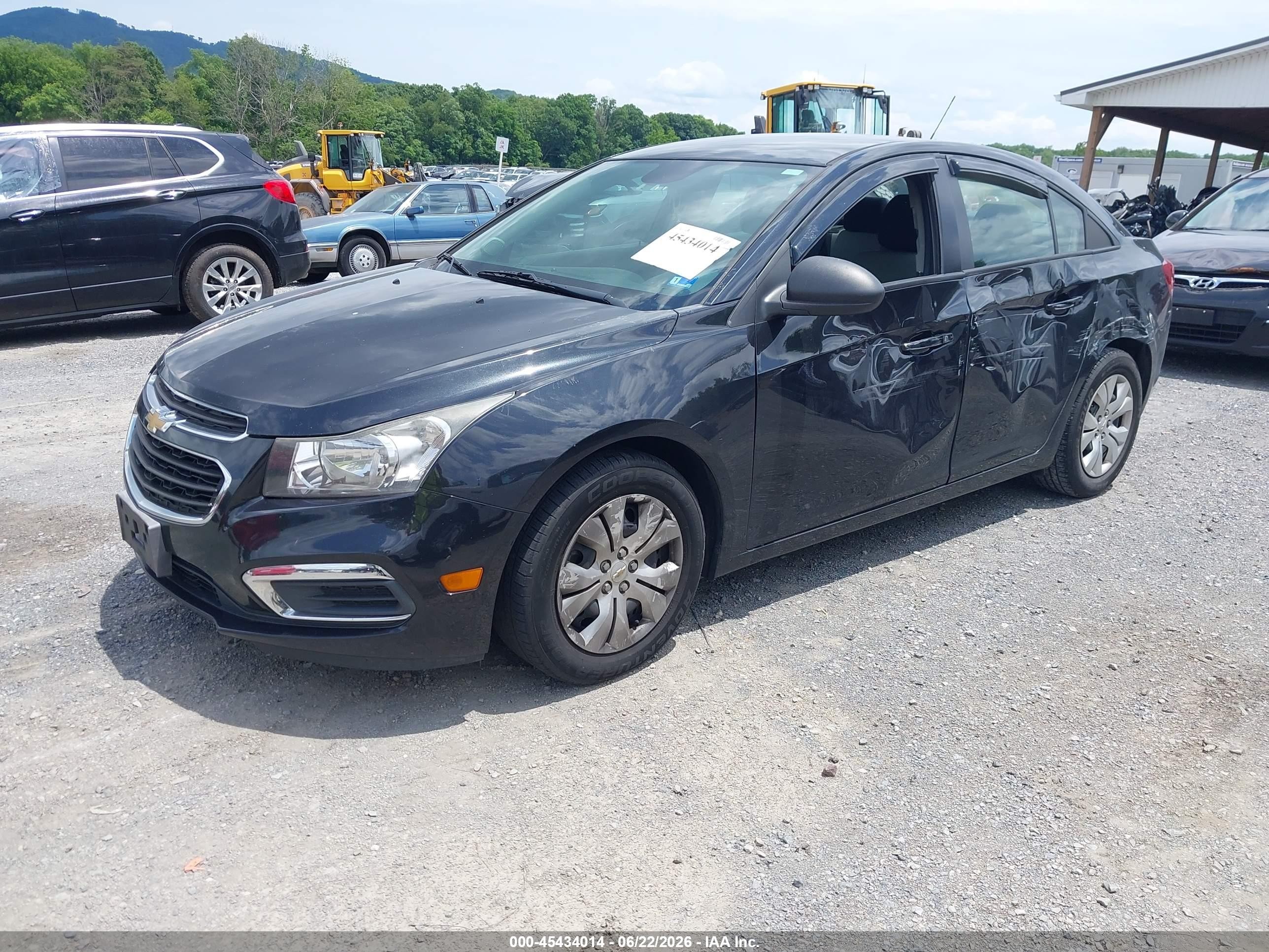 2015 Chevrolet Cruze Ls Auto Серый vin: 1G1PA5SHXF7119680