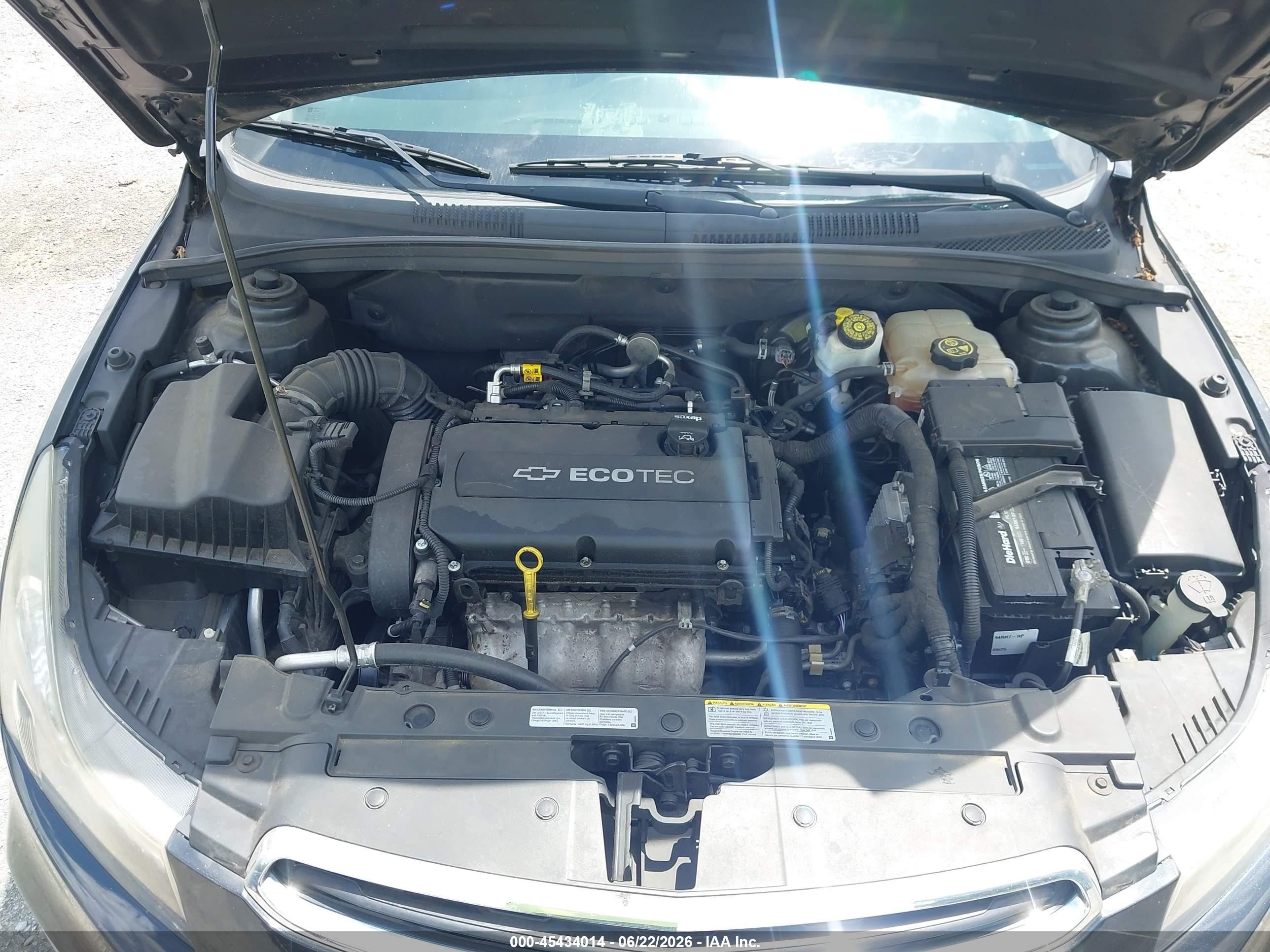 2015 Chevrolet Cruze Ls Auto Серый vin: 1G1PA5SHXF7119680