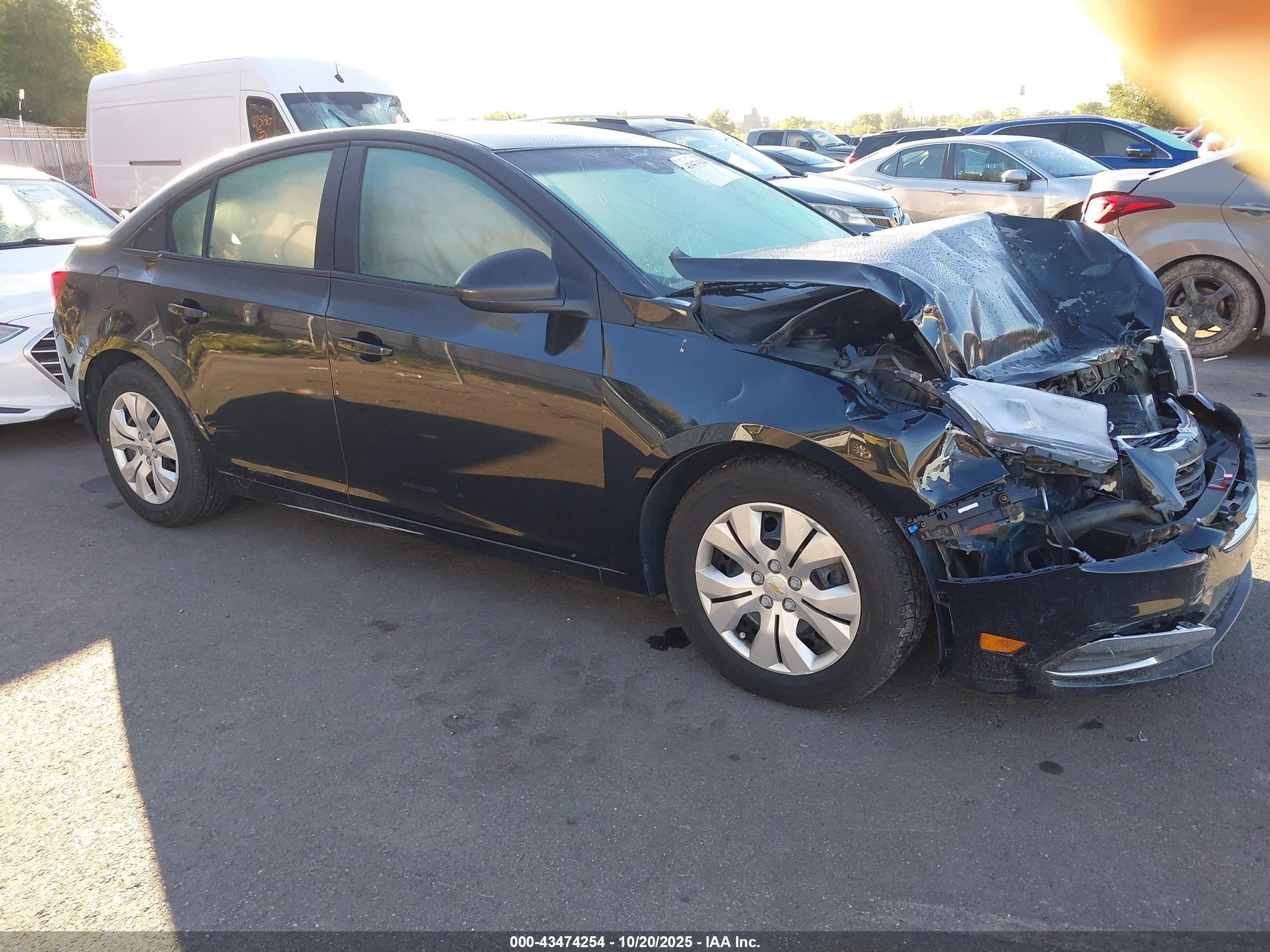 2015 Chevrolet Cruze Ls Auto Black vin: 1G1PA5SHXF7146636