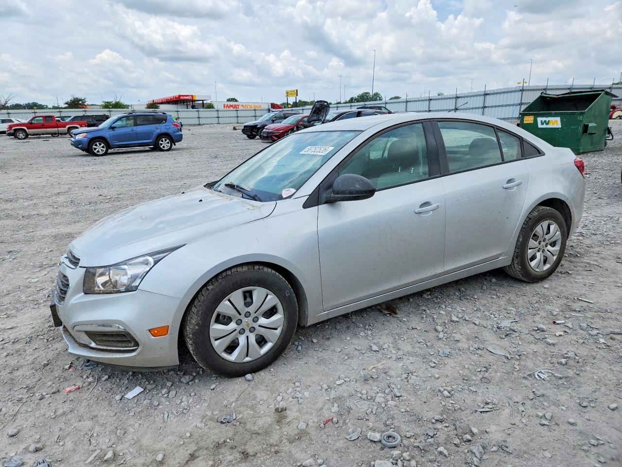 2015 Chevrolet Cruze Ls Silver vin: 1G1PA5SHXF7173240
