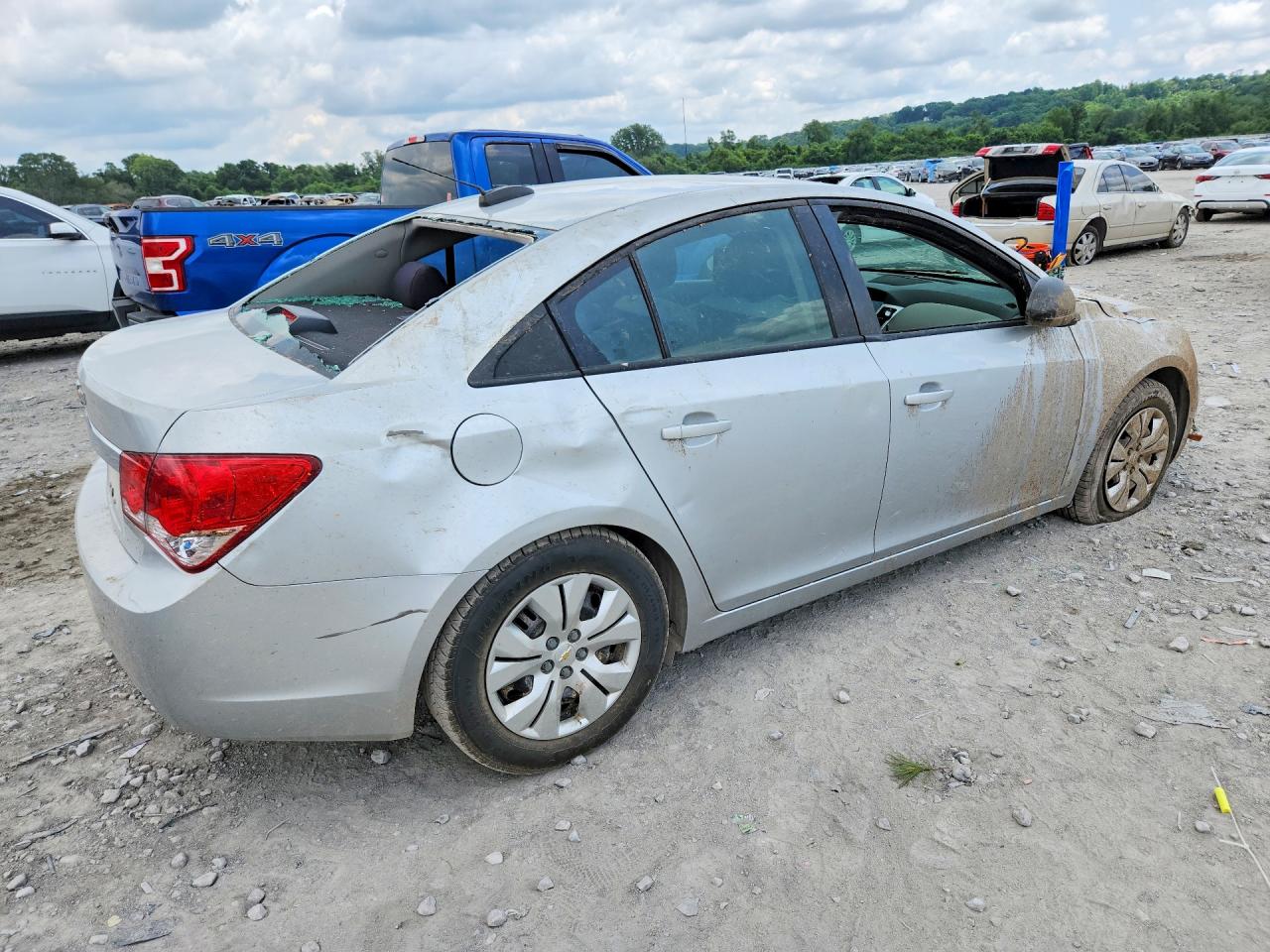 2015 Chevrolet Cruze Ls Silver vin: 1G1PA5SHXF7173240