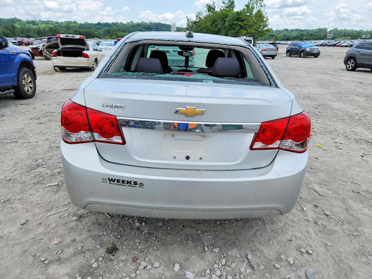 2015 Chevrolet Cruze Ls Silver vin: 1G1PA5SHXF7173240