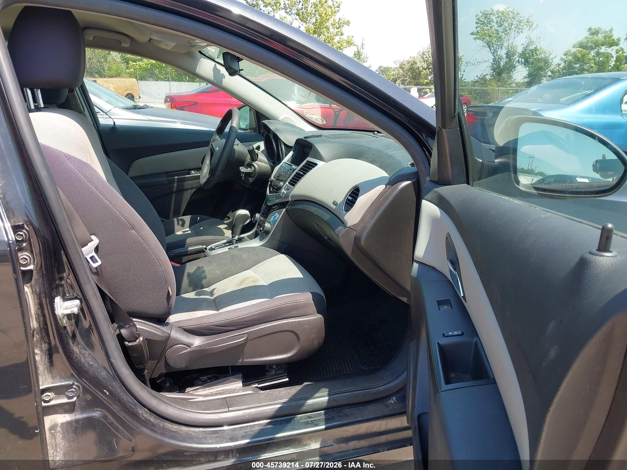 2015 Chevrolet Cruze Ls Auto Black vin: 1G1PA5SHXF7210500
