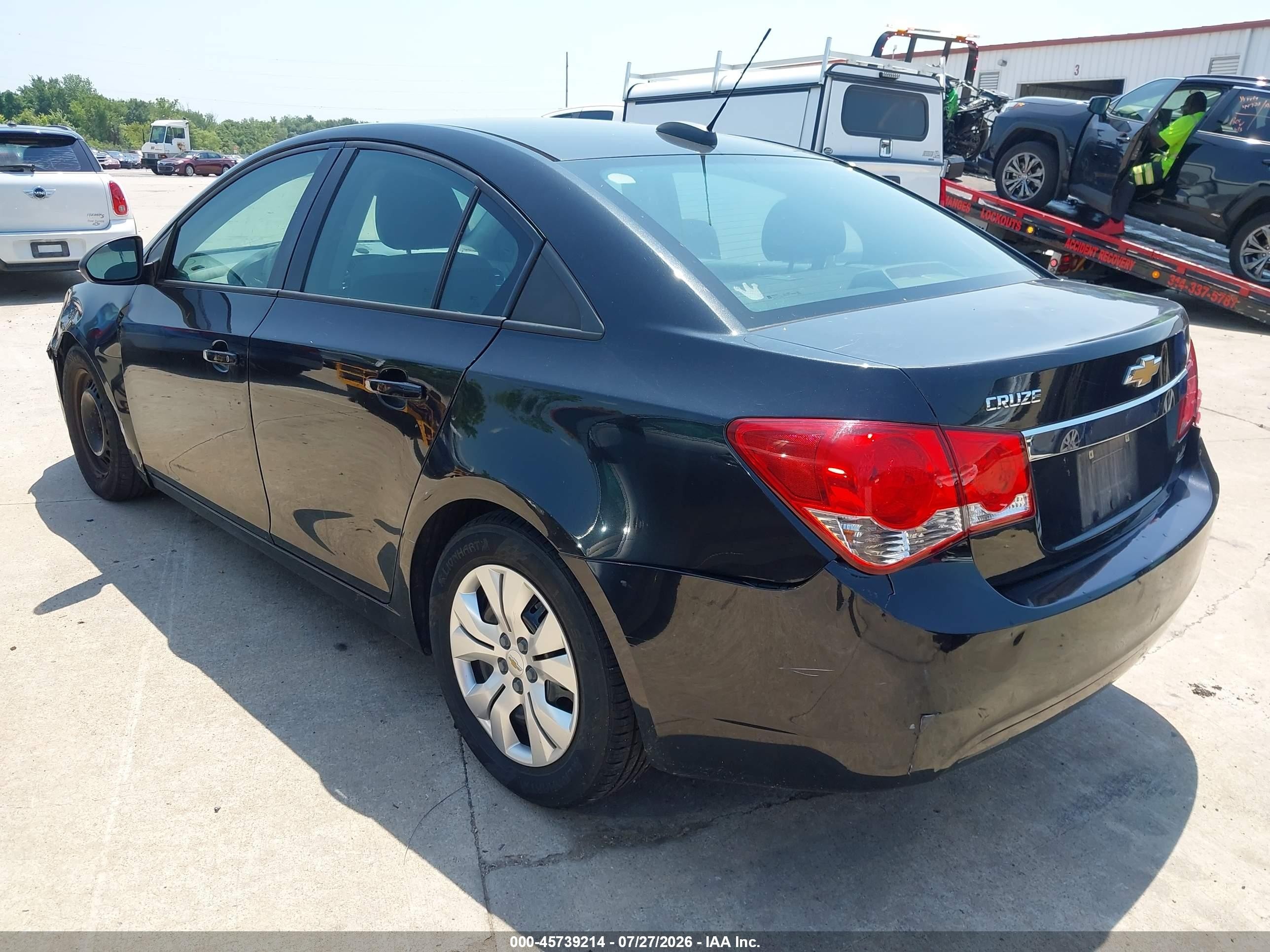 2015 Chevrolet Cruze Ls Auto Black vin: 1G1PA5SHXF7210500