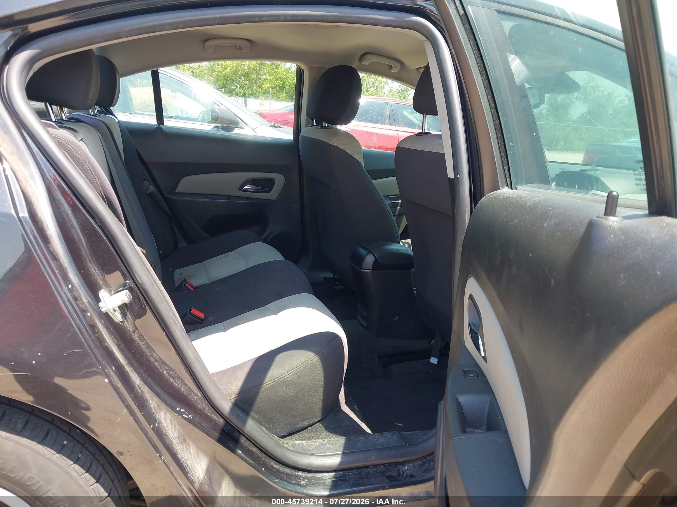 2015 Chevrolet Cruze Ls Auto Black vin: 1G1PA5SHXF7210500