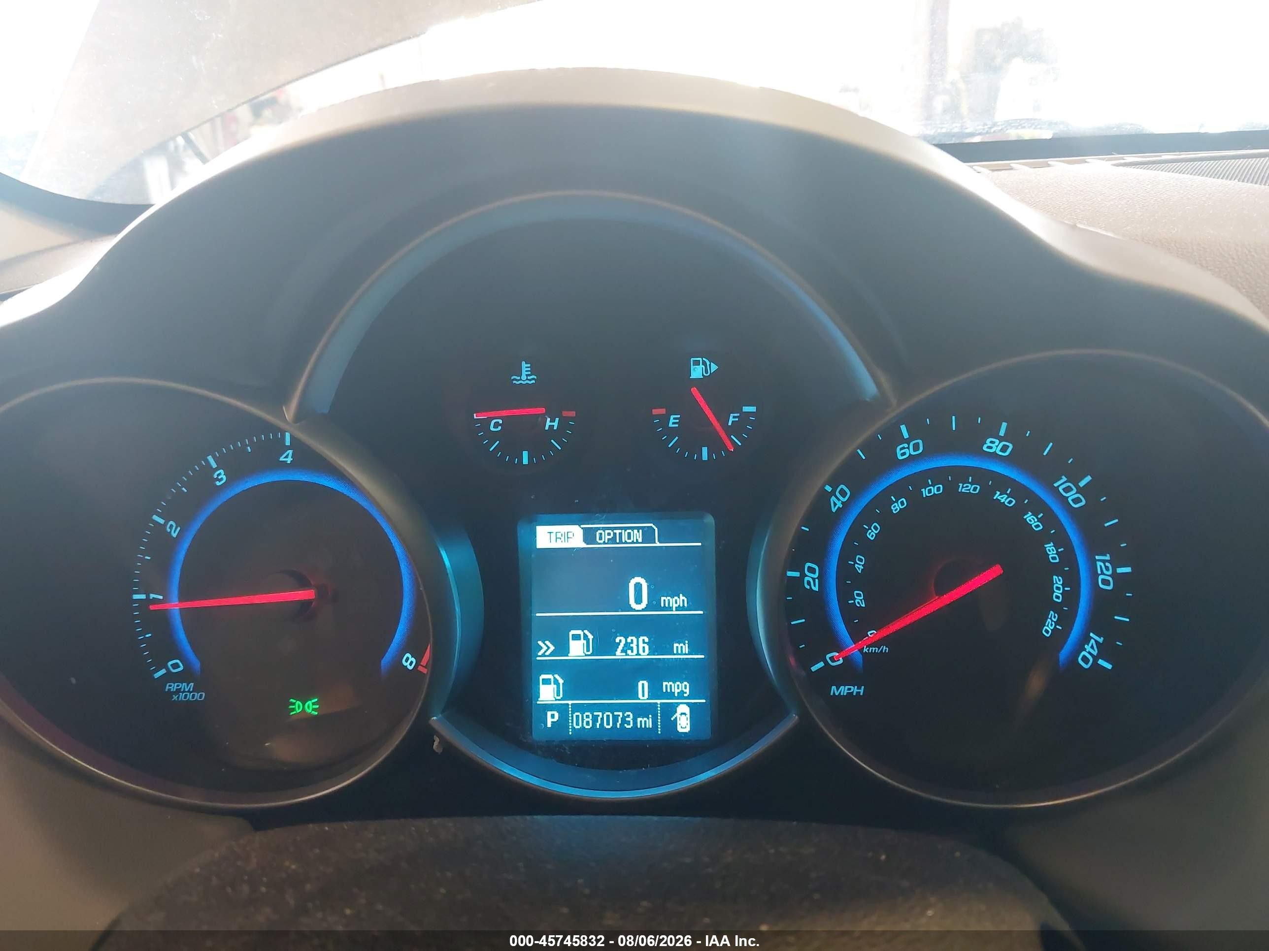 2015 Chevrolet Cruze Ls Auto Blue vin: 1G1PA5SHXF7226275