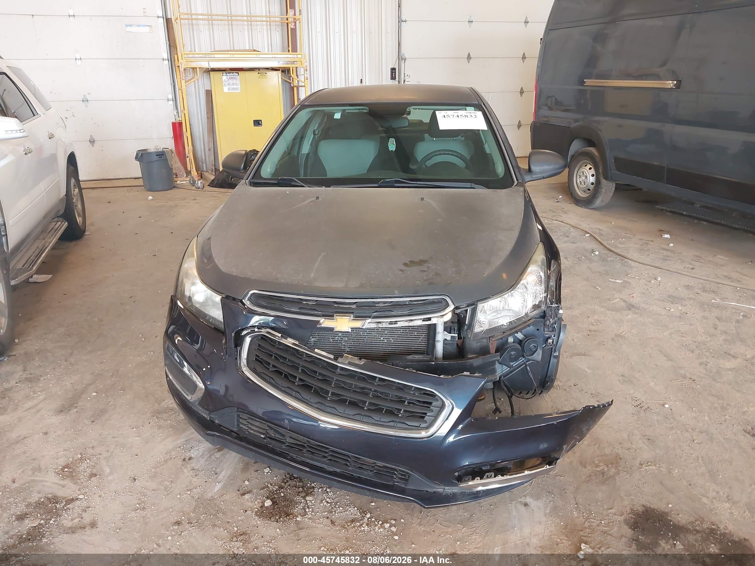 2015 Chevrolet Cruze Ls Auto Blue vin: 1G1PA5SHXF7226275